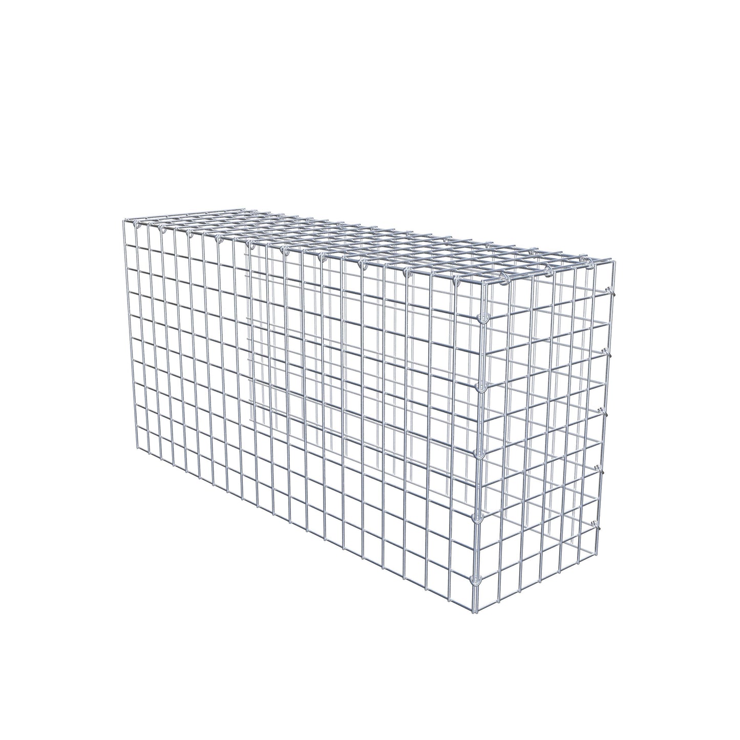 Gabião Tipo 4 100 cm x 50 cm x 30 cm (C x A x P), malhagem 5 cm x 5 cm, anel C