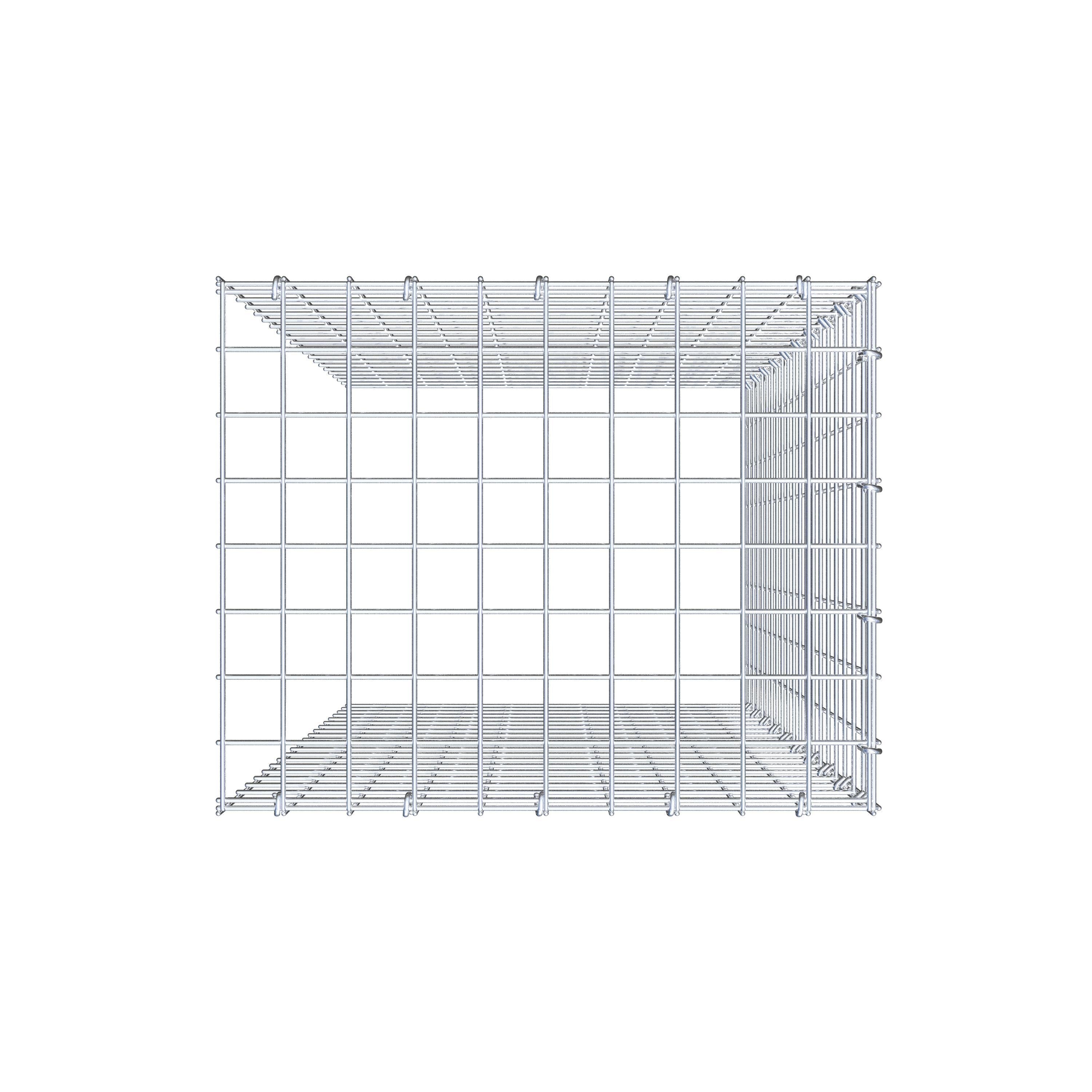 Schanskorf type 4 100 cm x 50 cm x 40 cm (L x H x D), maaswijdte 5 cm x 5 cm, C-ring