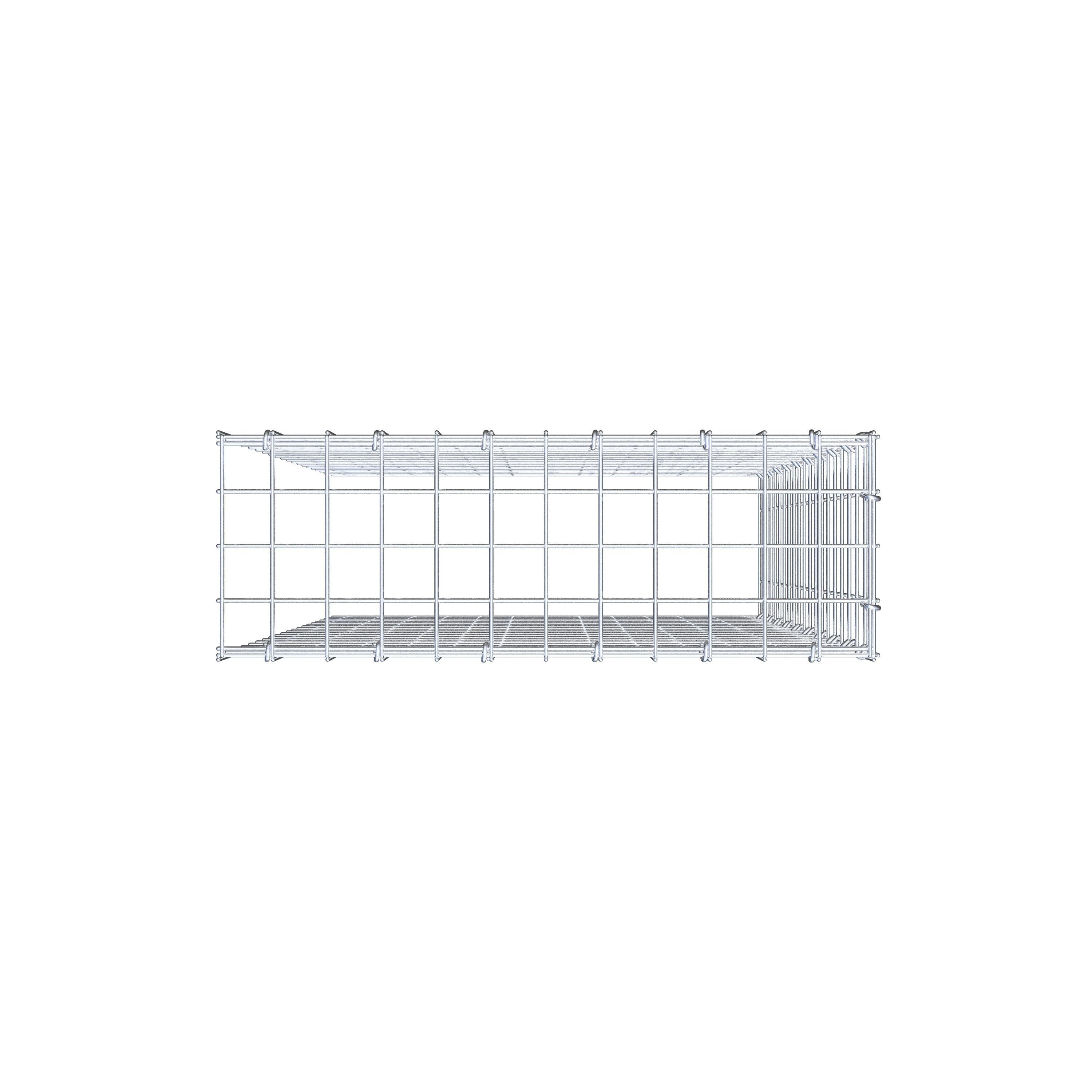 Schanskorf type 4 100 cm x 60 cm x 20 cm (L x H x D), maaswijdte 5 cm x 5 cm, C-ring