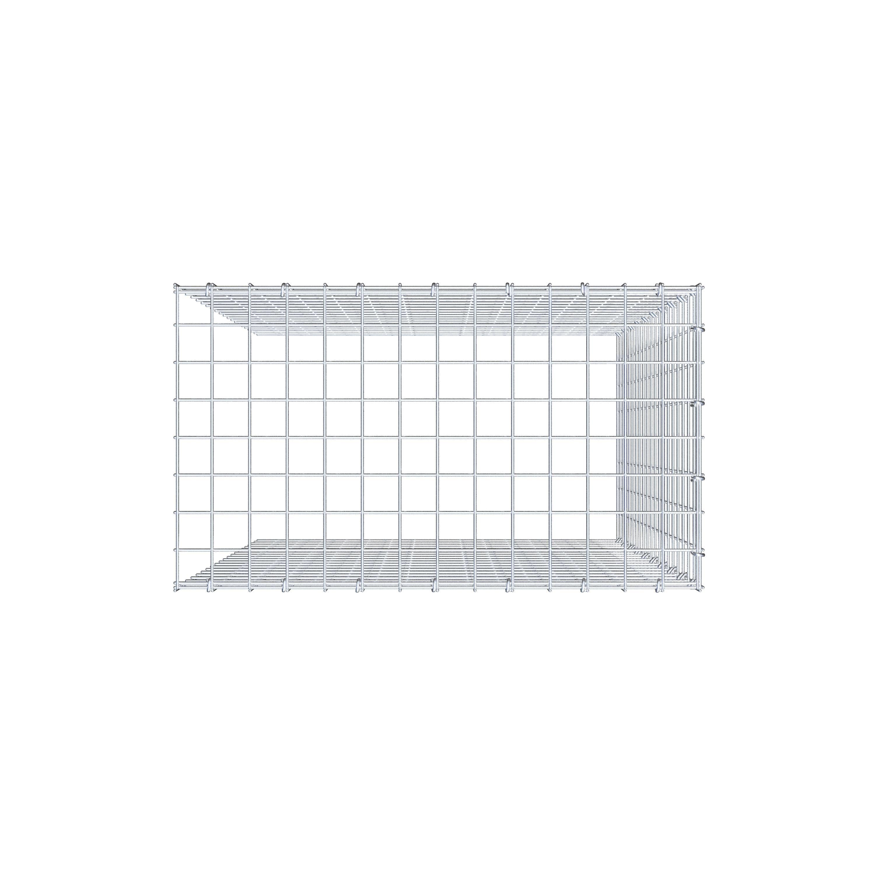 Schanskorf type 4 100 cm x 70 cm x 40 cm (L x H x D), maaswijdte 5 cm x 5 cm, C-ring