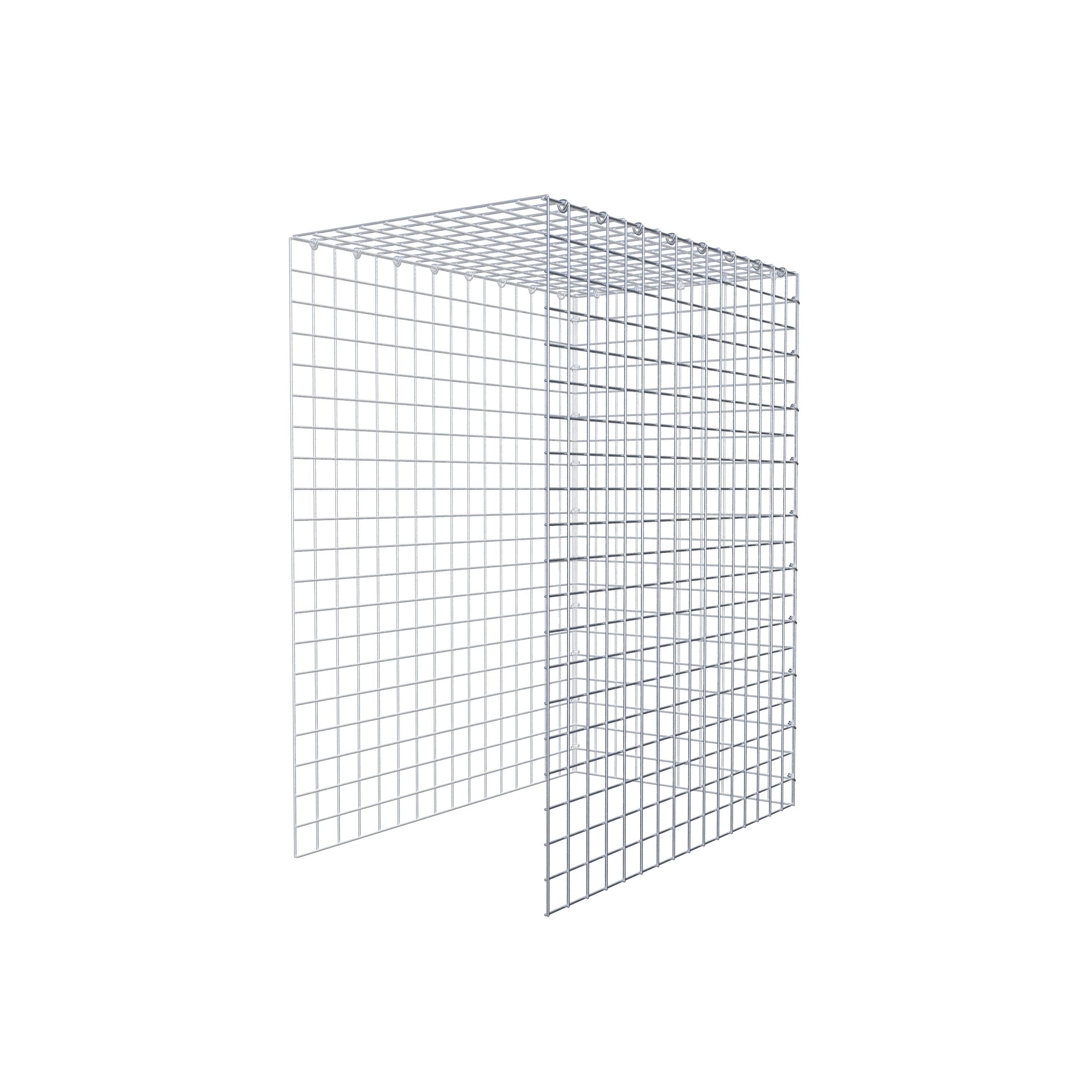 Schanskorf type 4 100 cm x 80 cm x 50 cm (L x H x D), maaswijdte 5 cm x 5 cm, C-ring