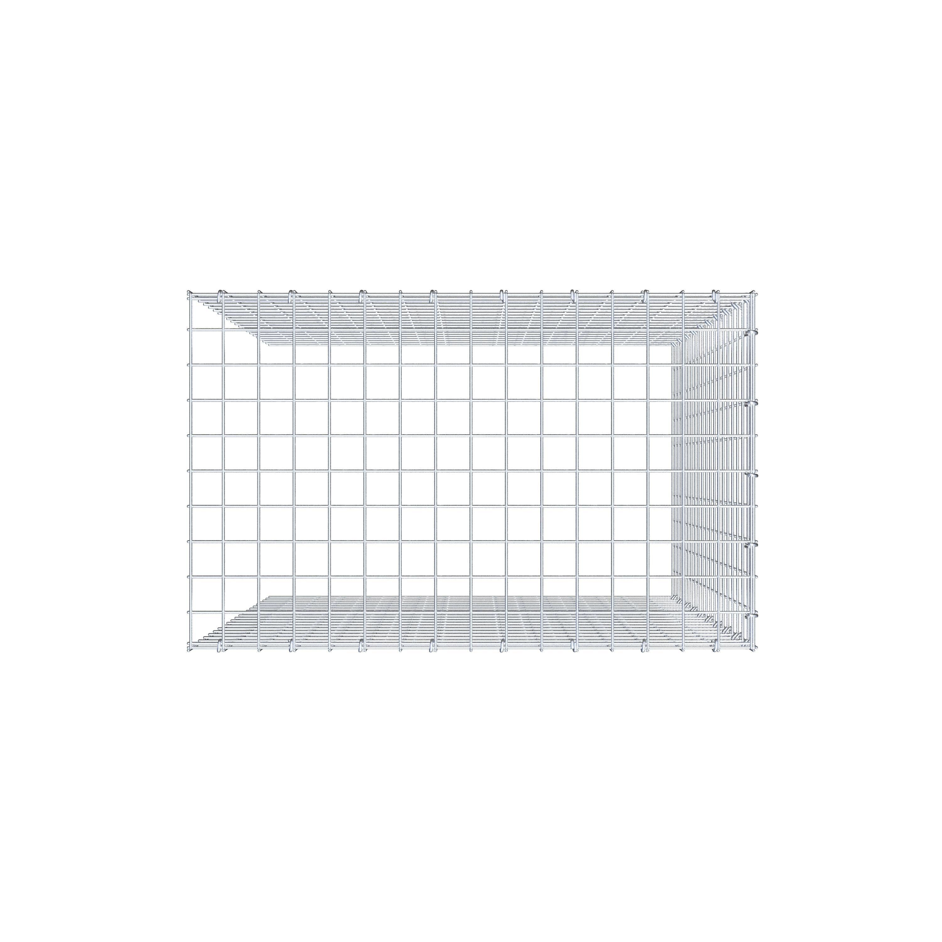 Schanskorf type 4 100 cm x 80 cm x 50 cm (L x H x D), maaswijdte 5 cm x 5 cm, C-ring