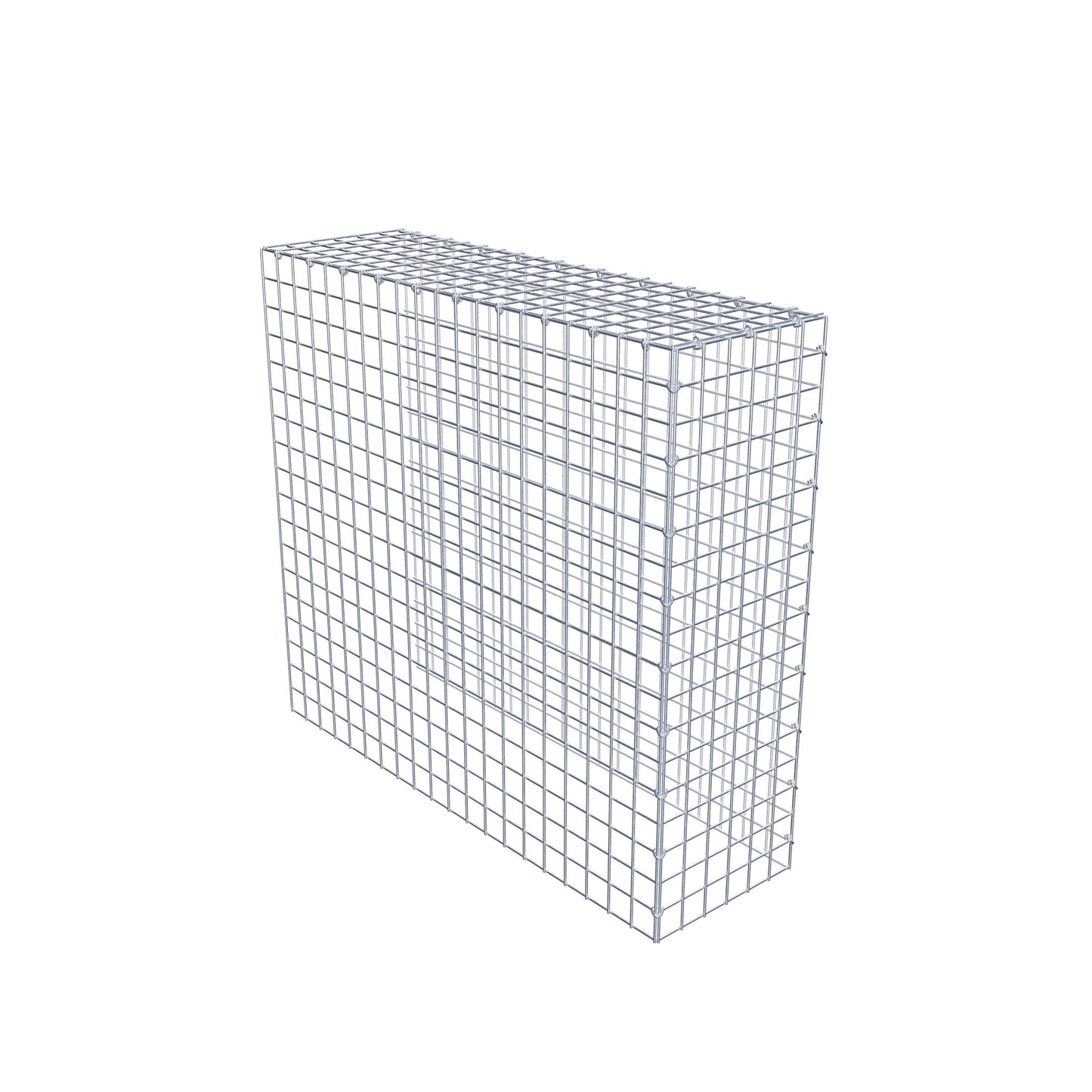 Gabião Tipo 4 100 cm x 90 cm x 30 cm (C x A x P), malhagem 5 cm x 5 cm, anel C