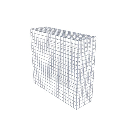 Gabião Tipo 4 100 cm x 90 cm x 30 cm (C x A x P), malhagem 5 cm x 5 cm, anel C