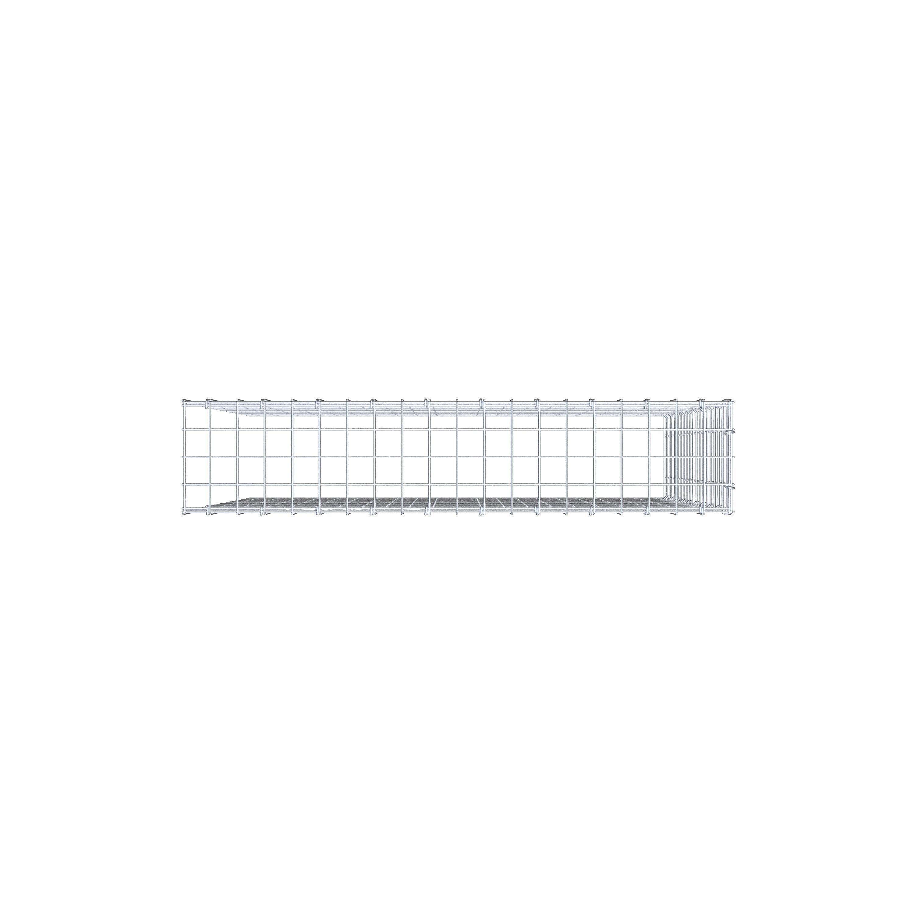 Anbaugabione Typ 4 100 cm x 100 cm x 20 cm (L x H x T), Maschenweite 5 cm x 5 cm, C-Ring