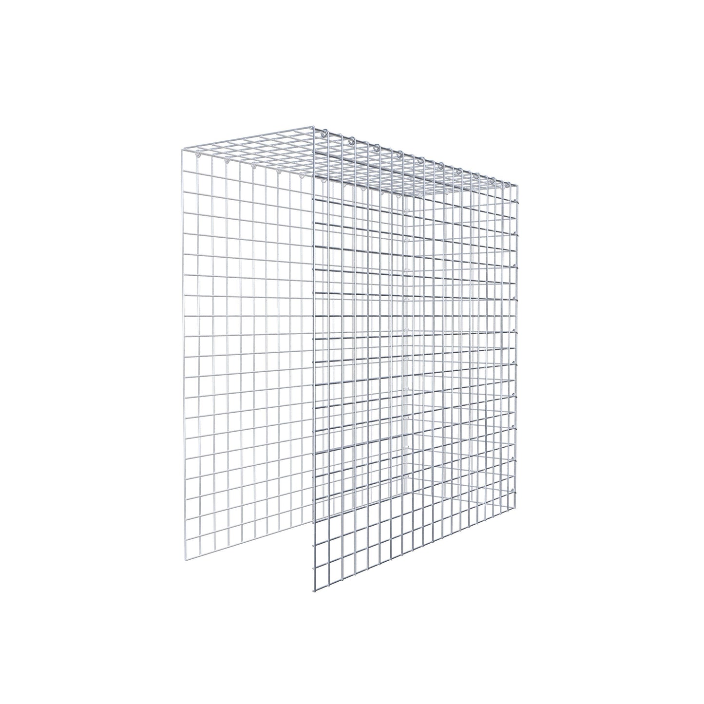 Gavión adicional tipo 4 100 cm x 100 cm x 40 cm (L x A x P), malla 5 cm x 5 cm, anillo en C