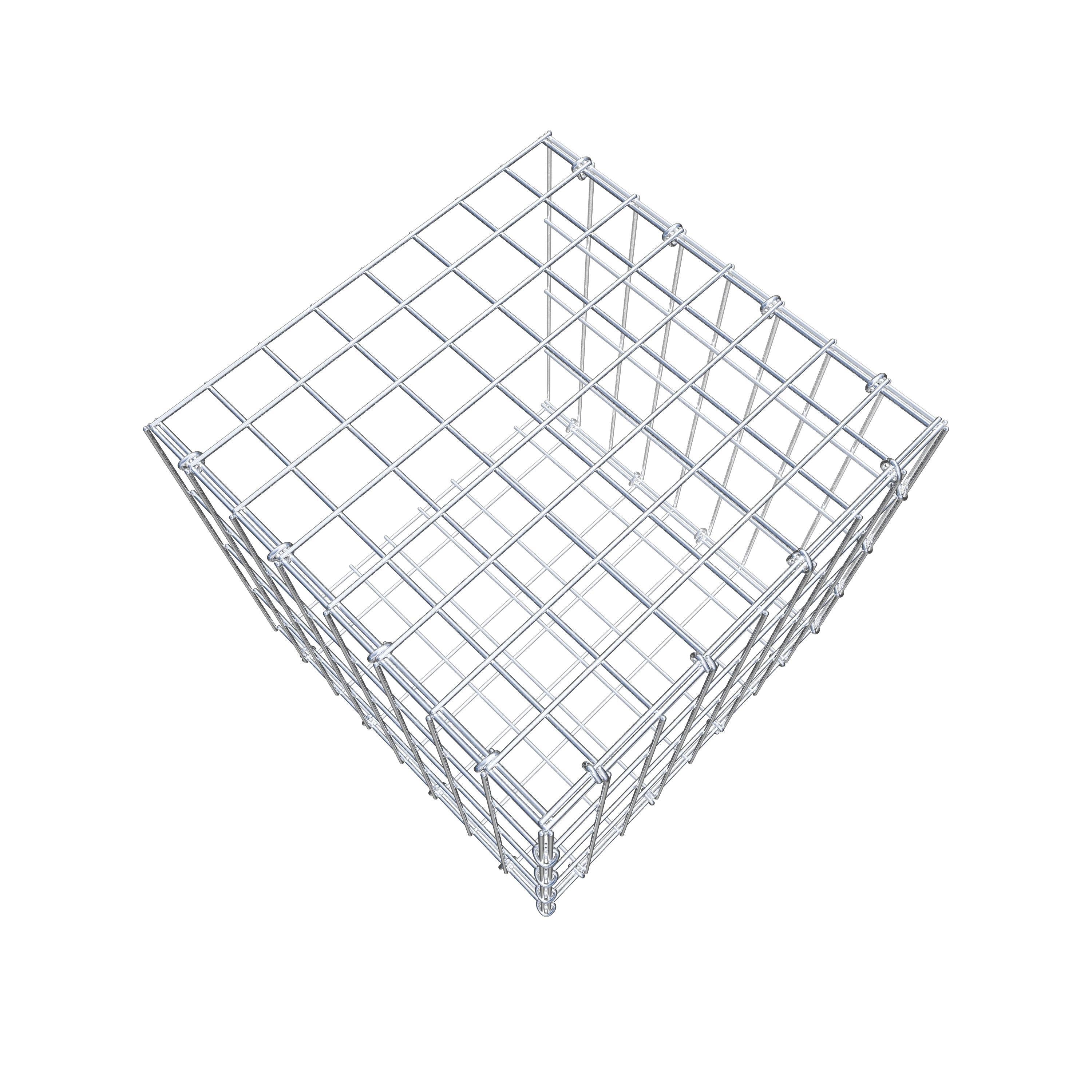 Monteret gabion type 2 40 cm x 40 cm x 40 cm, maskestørrelse 5 cm x 10 cm, C-ring