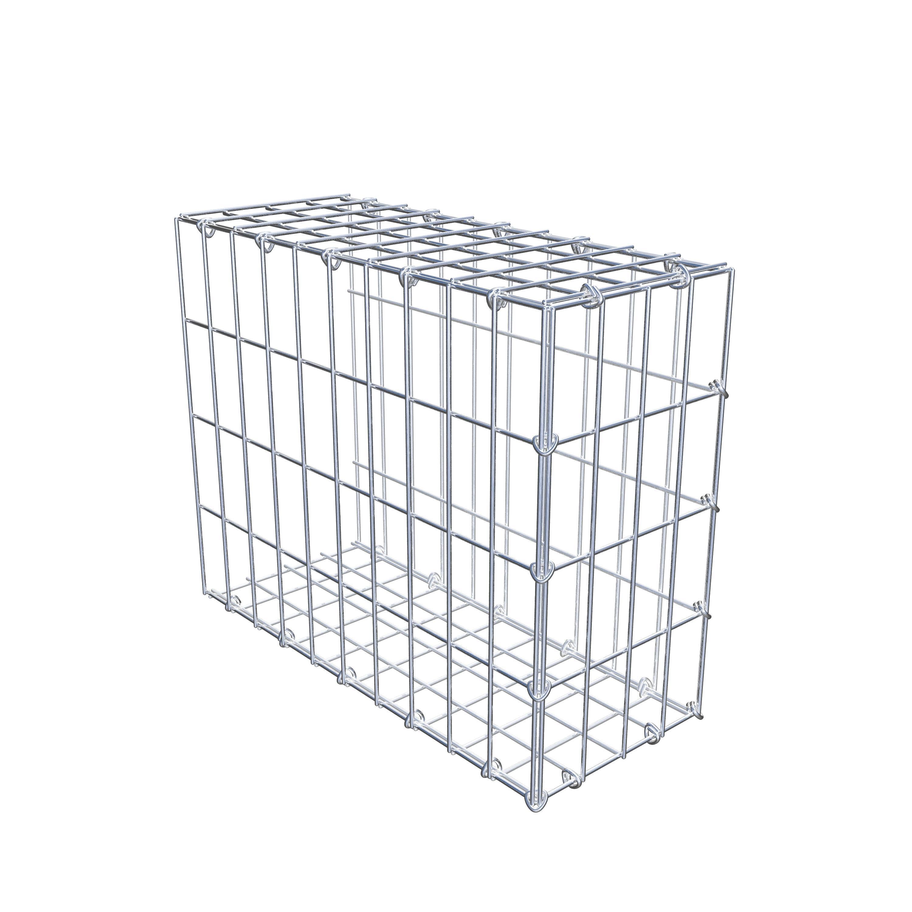 Mounted gabion type 2 50 cm x 40 cm x 20 cm, mesh size 5 cm x 10 cm, C-ring