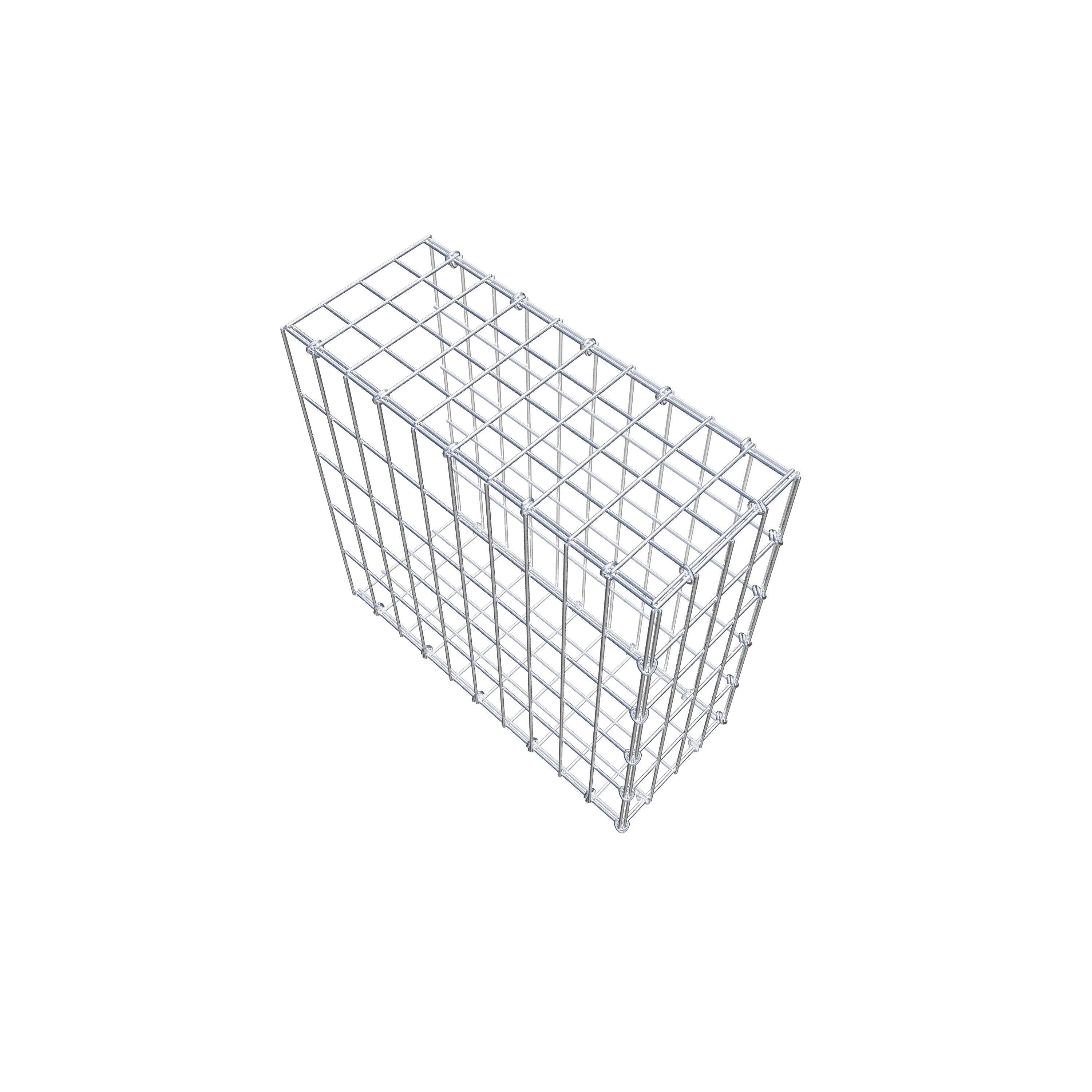 Schanskorf type 2 50 cm x 50 cm x 20 cm, maaswijdte 5 cm x 10 cm, C-ring