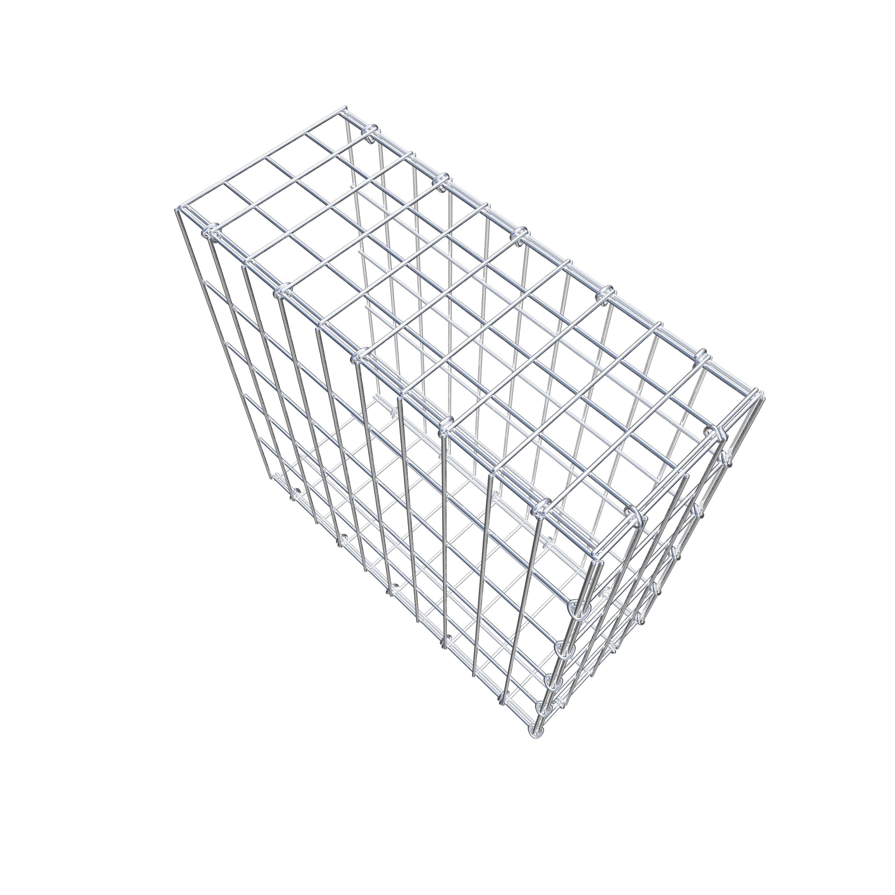 Mounted gabion type 2 50 cm x 50 cm x 20 cm, mesh size 5 cm x 10 cm, C-ring