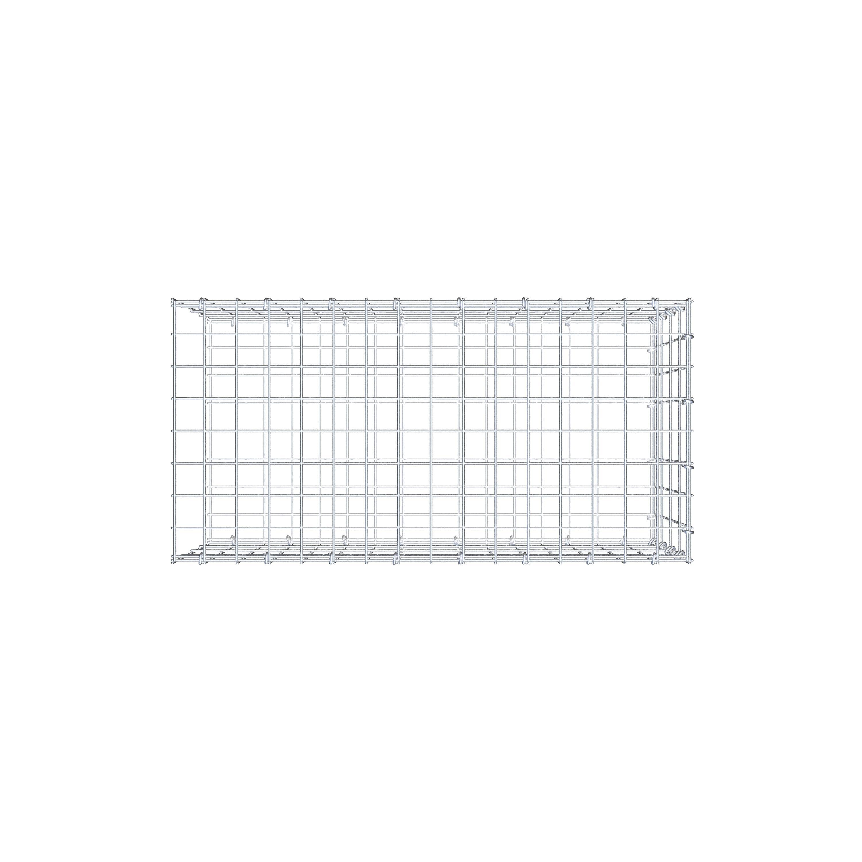 Mounted gabion type 2 80 cm x 40 cm x 40 cm, mesh size 5 cm x 10 cm, C-ring