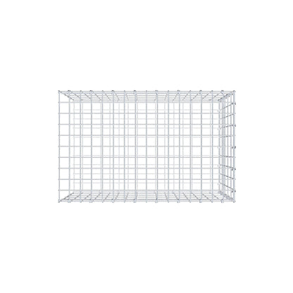 Mounted gabion type 2 80 cm x 50 cm x 50 cm, mesh size 5 cm x 10 cm, C-ring