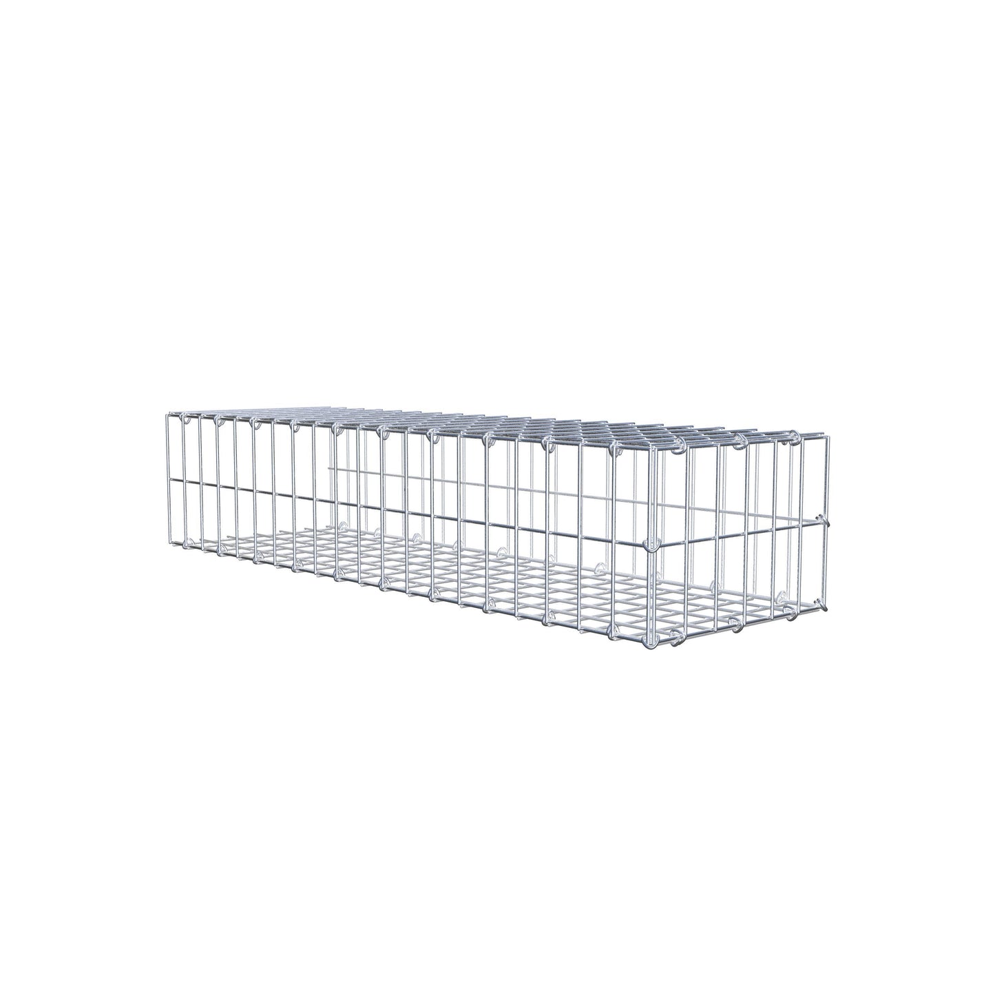 Anbaugabione Typ 2 100 cm x 20 cm x 30 cm, Maschenweite 5 cm x 10 cm, C-Ring