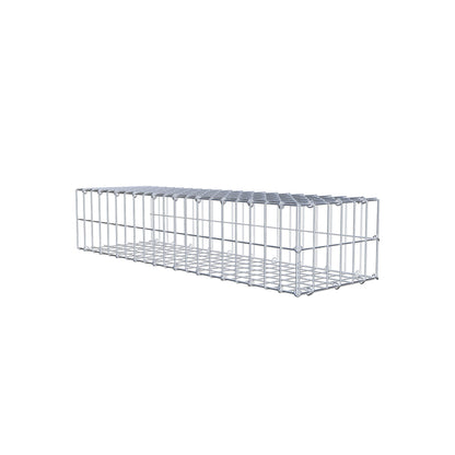 Anbaugabione Typ 2 100 cm x 20 cm x 30 cm, Maschenweite 5 cm x 10 cm, C-Ring