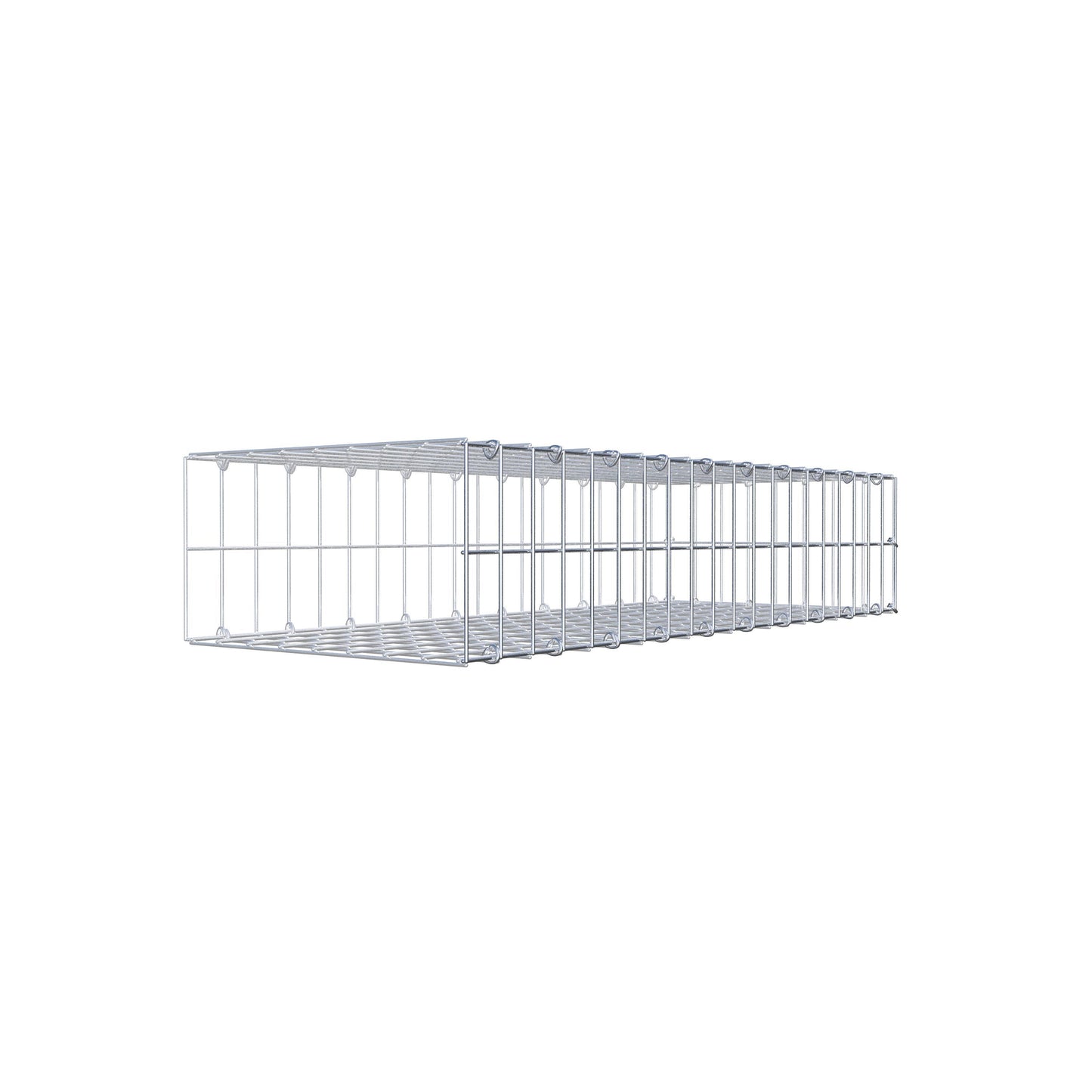 Fourche rapportée type 2 100 cm x 20 cm x 40 cm, mailles 5 cm x 10 cm, anneau en C