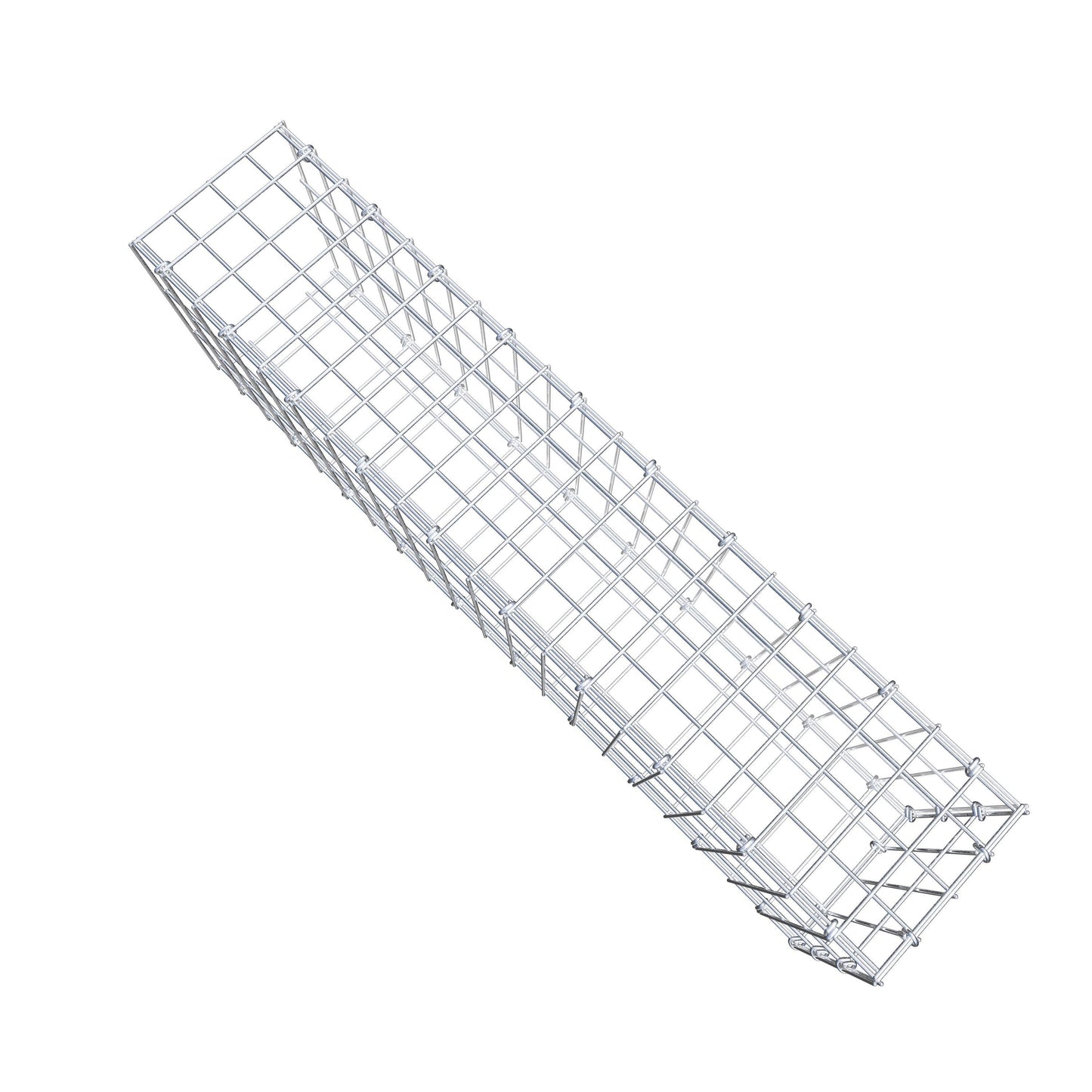 Monteret gabion type 2 100 cm x 30 cm x 20 cm, maskestørrelse 5 cm x 10 cm, C-ring