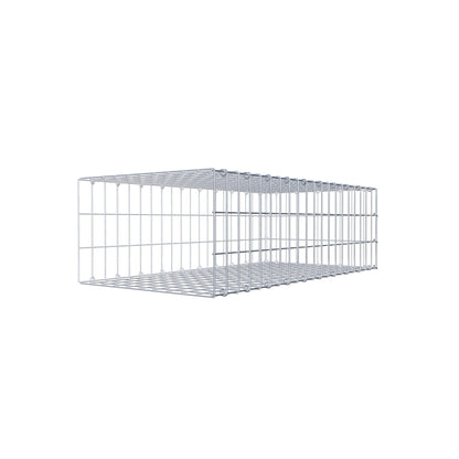 Mounted gabion type 2 100 cm x 30 cm x 50 cm, mesh size 5 cm x 10 cm, C-ring