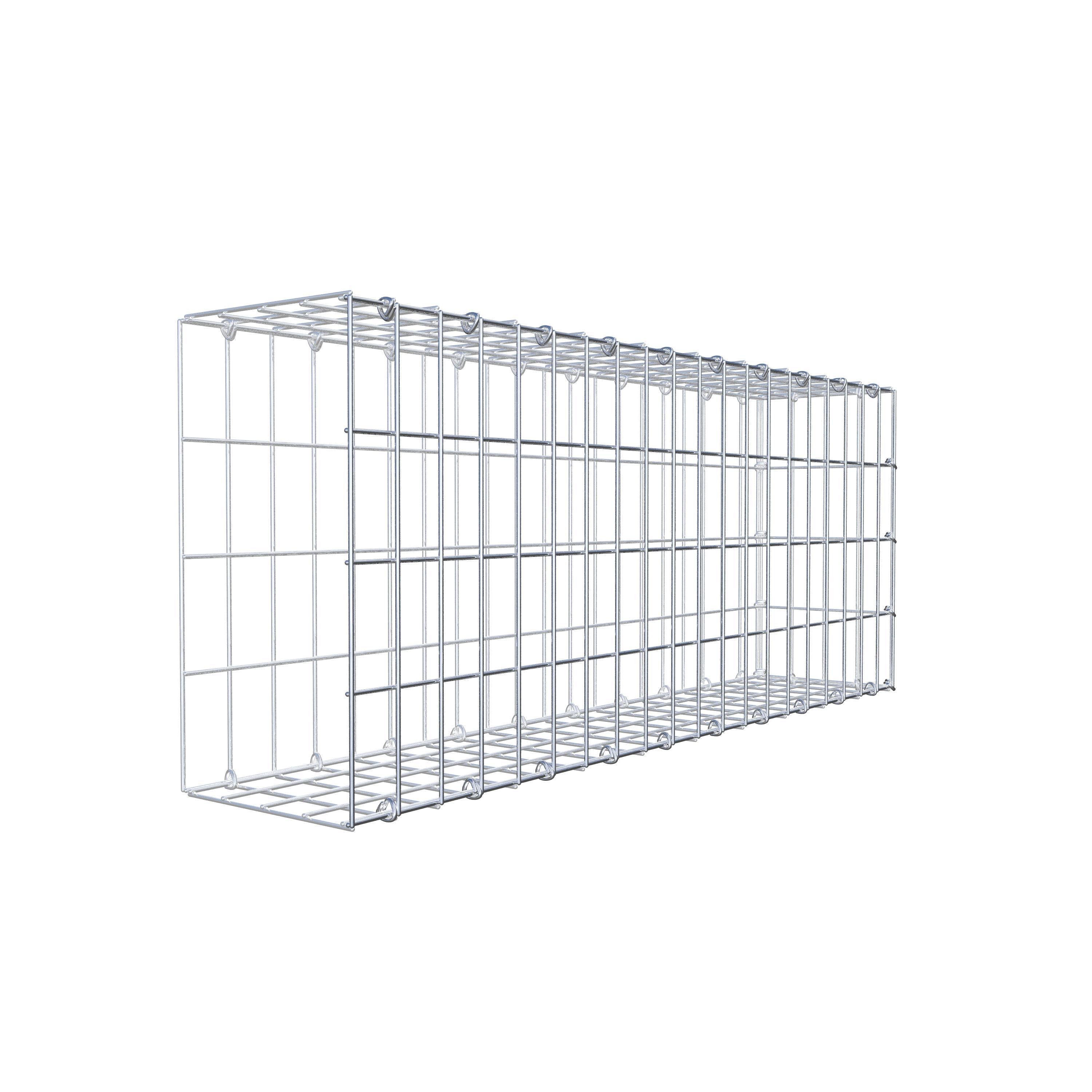 Fourche rapportée type 2 100 cm x 40 cm x 20 cm, mailles 5 cm x 10 cm, anneau en C