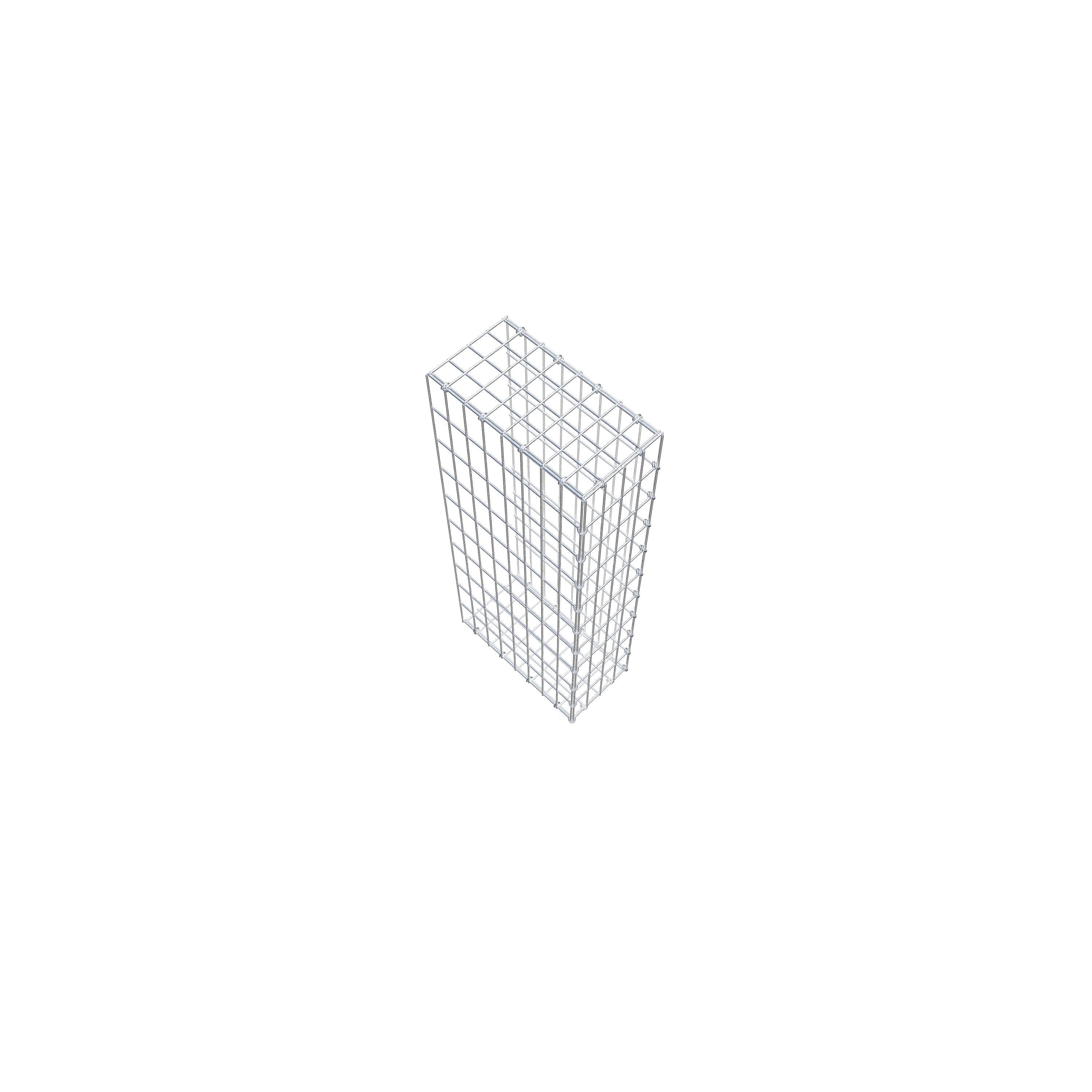 Fourche rapportée type 2 100 cm x 40 cm x 20 cm, mailles 5 cm x 10 cm, anneau en C