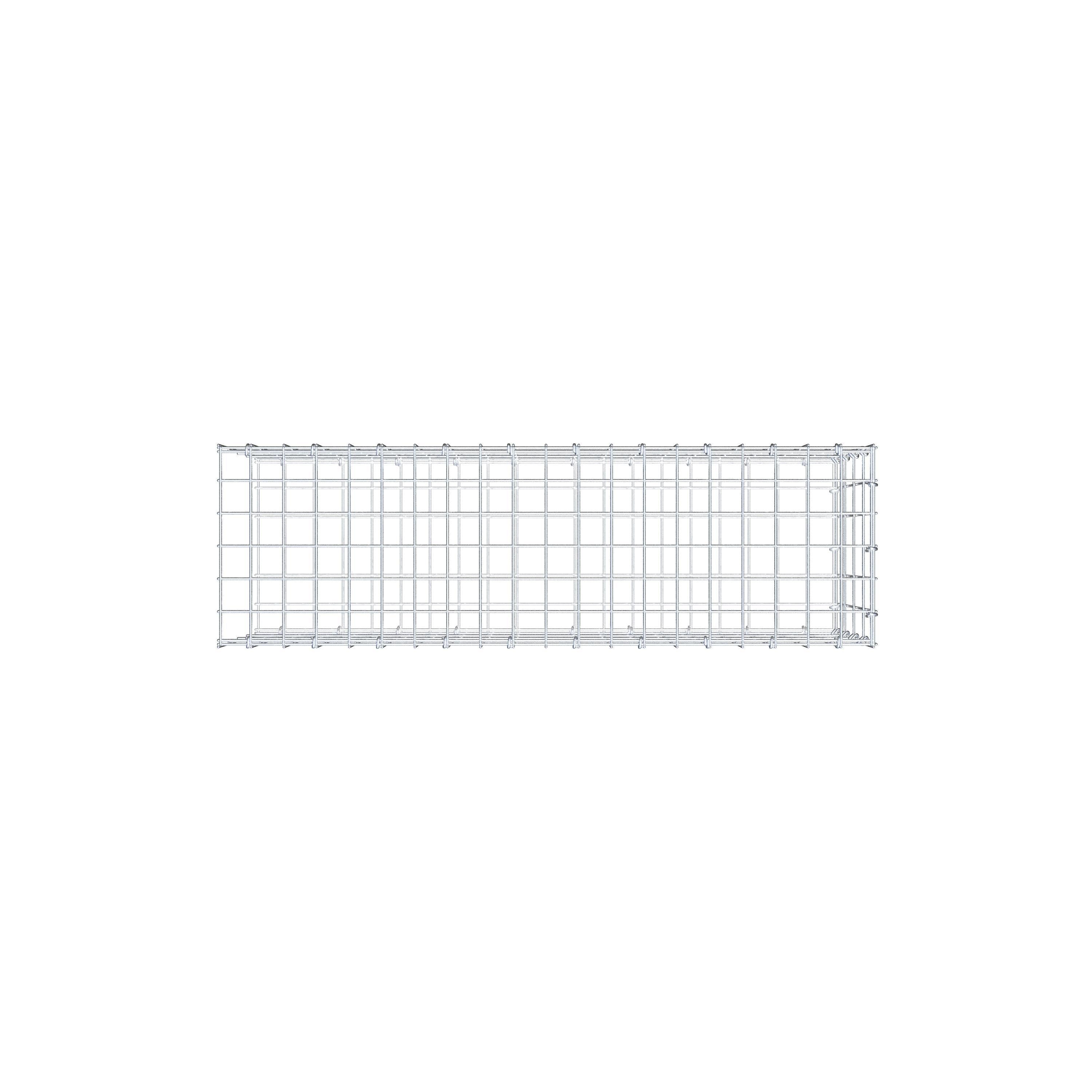 Anbaugabione Typ 2 100 cm x 40 cm x 30 cm, Maschenweite 5 cm x 10 cm, C-Ring