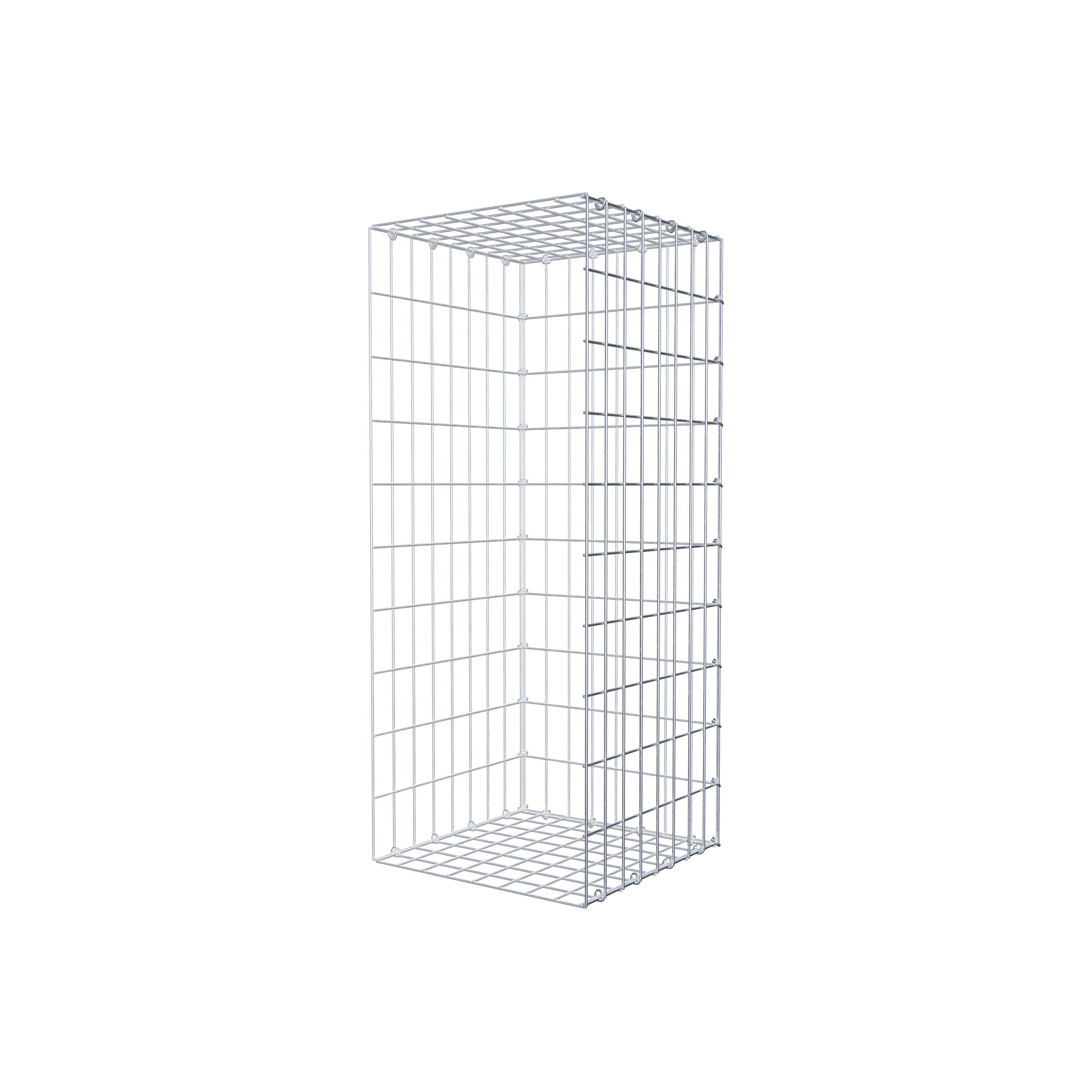 Monteret gabion type 2 100 cm x 40 cm x 40 cm, maskestørrelse 5 cm x 10 cm, C-ring