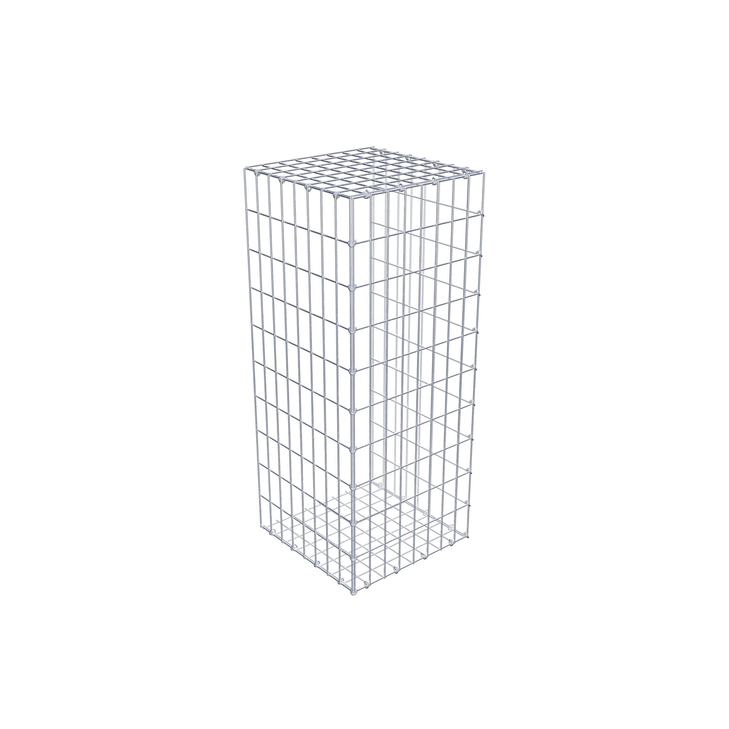 Monteret gabion type 2 100 cm x 40 cm x 40 cm, maskestørrelse 5 cm x 10 cm, C-ring