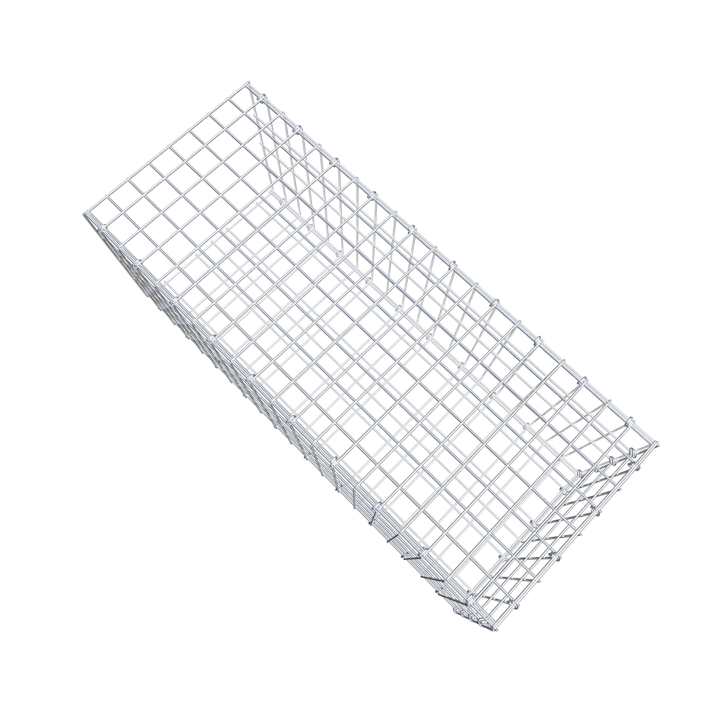 Monteret gabion type 2 100 cm x 40 cm x 40 cm, maskestørrelse 5 cm x 10 cm, C-ring