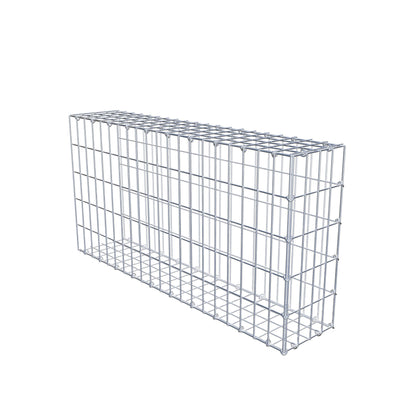 Monteret gabion type 2 100 cm x 50 cm x 20 cm, maskestørrelse 5 cm x 10 cm, C-ring