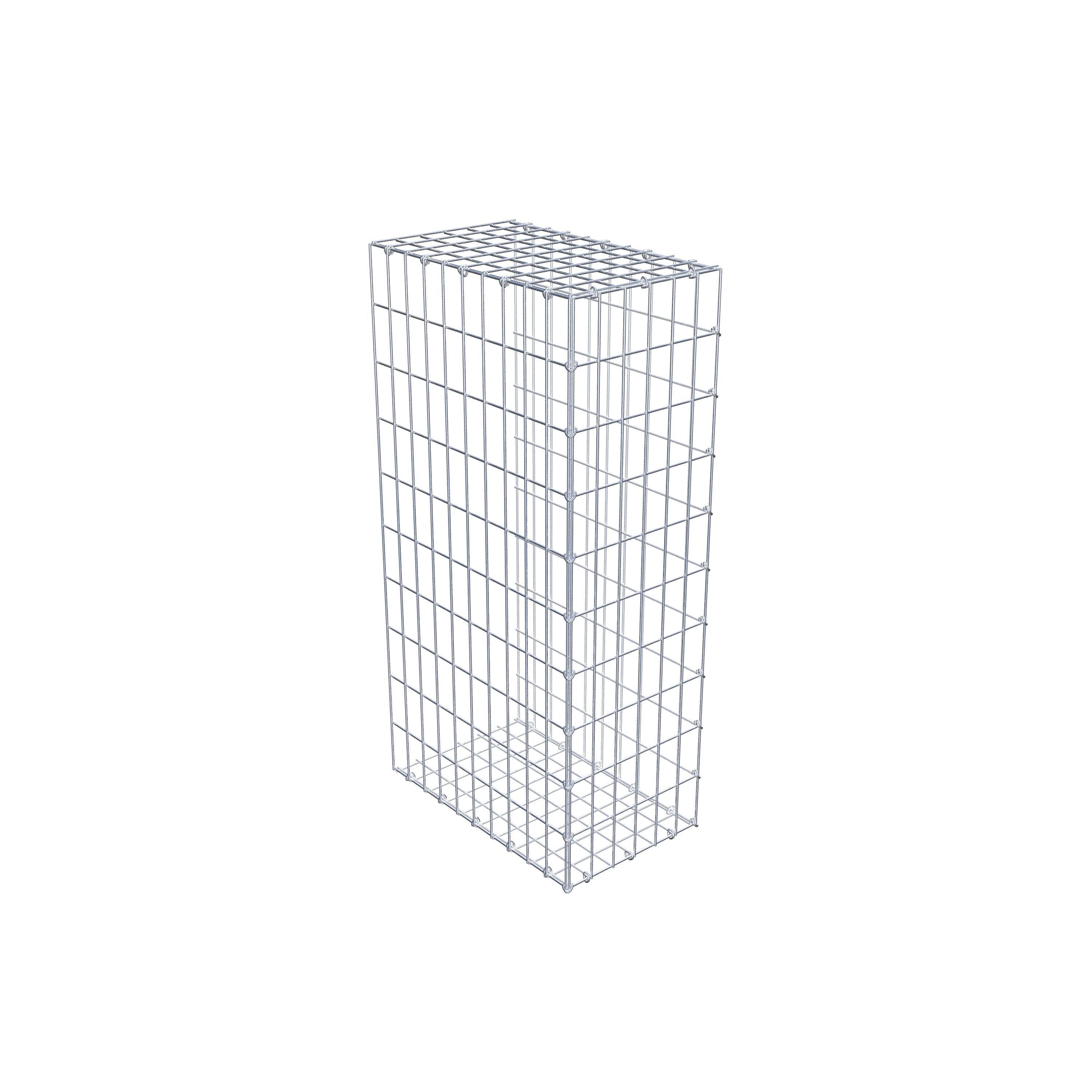 Mounted gabion type 2 100 cm x 50 cm x 30 cm, mesh size 5 cm x 10 cm, C-ring