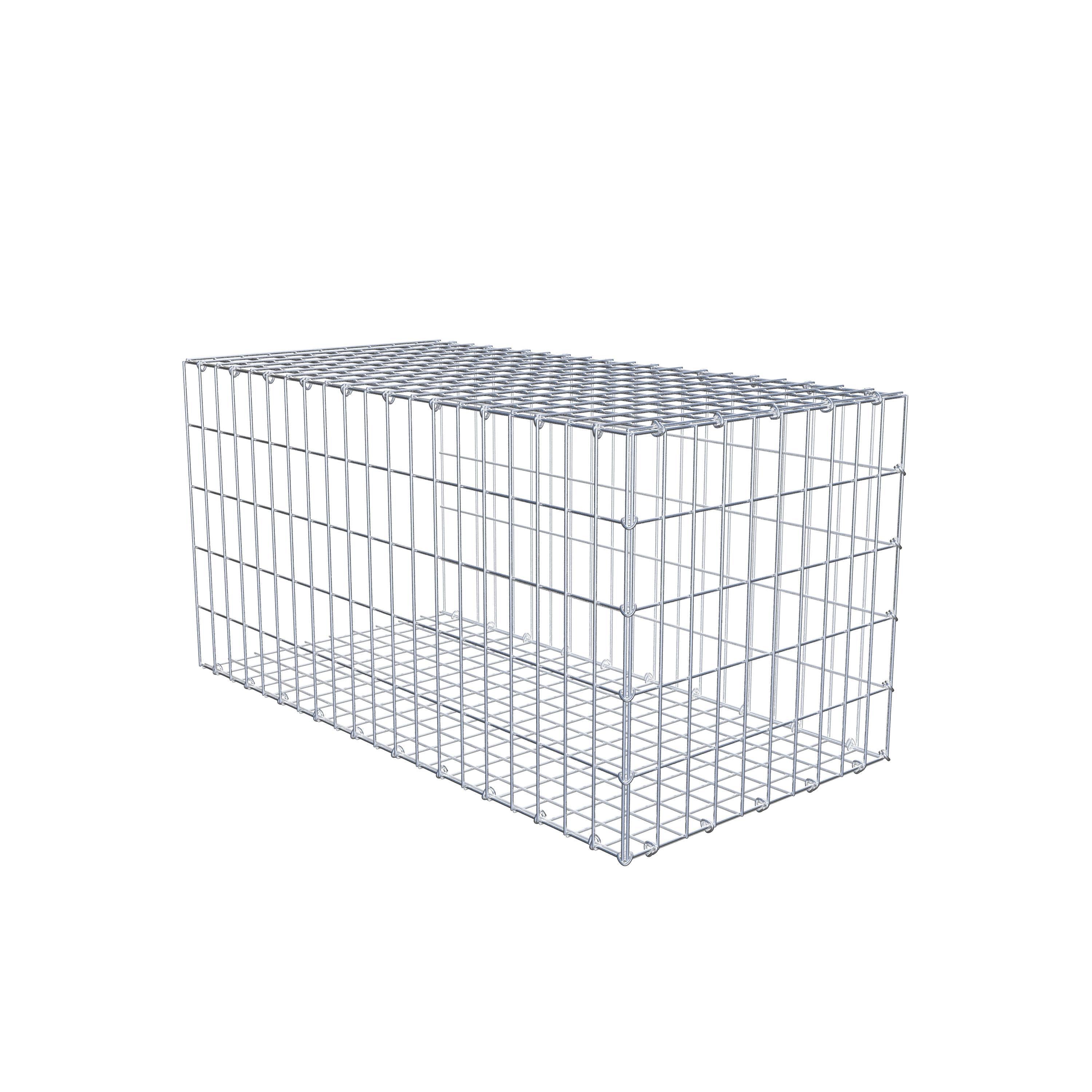 Mounted gabion type 2 100 cm x 50 cm x 50 cm, mesh size 5 cm x 10 cm, C-ring