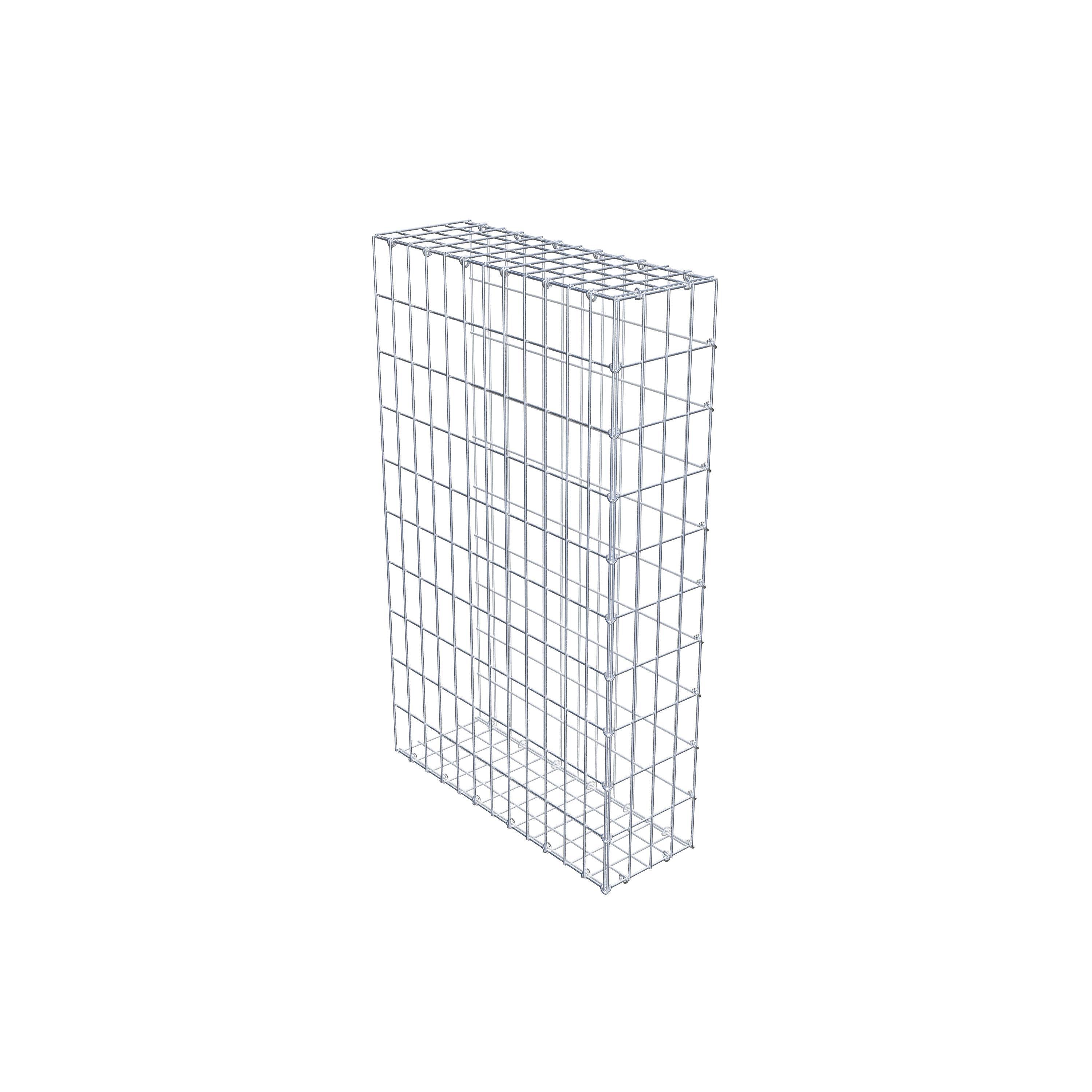 Pila adicional tipo 2 100 cm x 60 cm x 20 cm, malla 5 cm x 10 cm, anillo en C