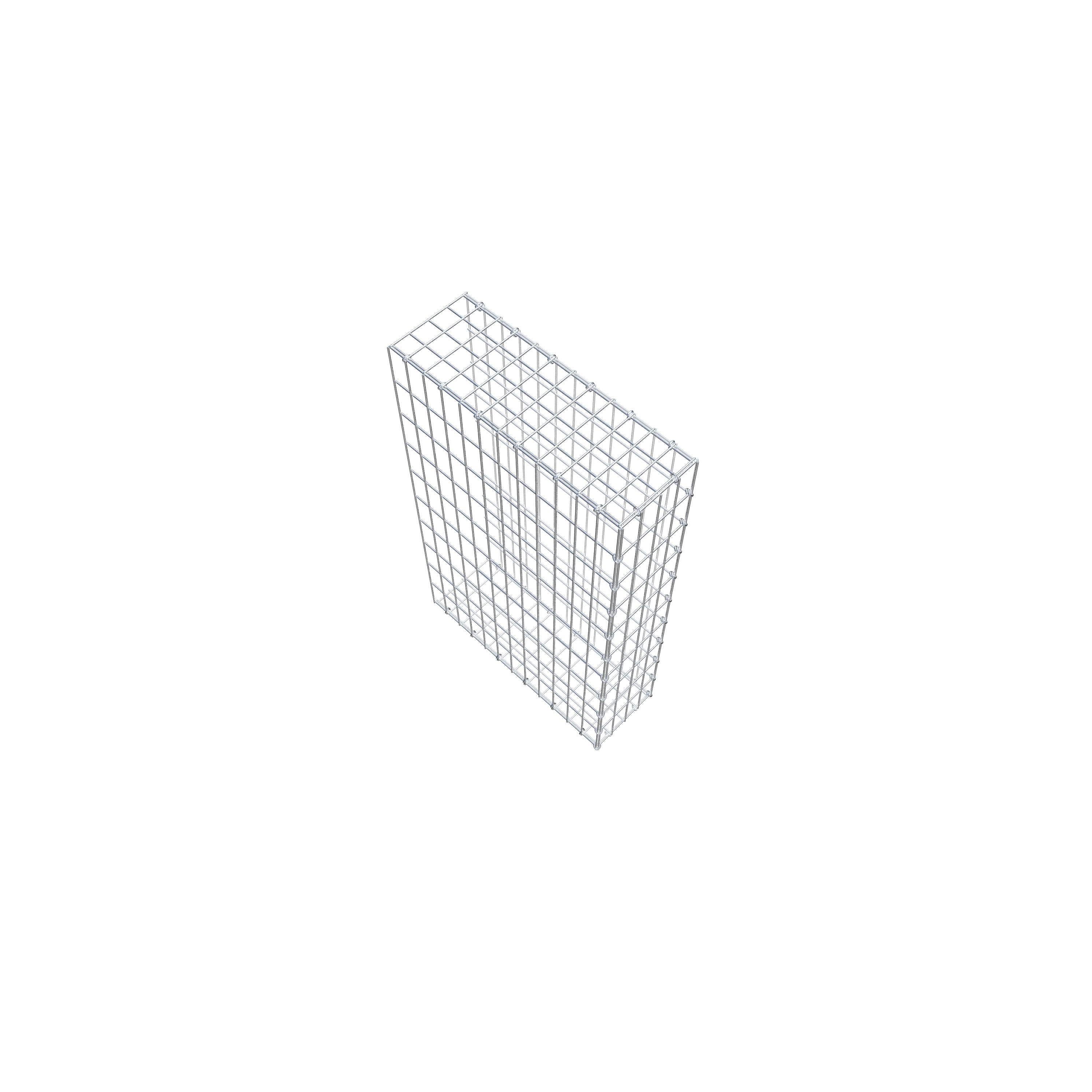 Pila adicional tipo 2 100 cm x 60 cm x 20 cm, malla 5 cm x 10 cm, anillo en C