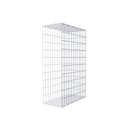 Monteret gabion type 2 100 cm x 60 cm x 30 cm, maskestørrelse 5 cm x 10 cm, C-ring
