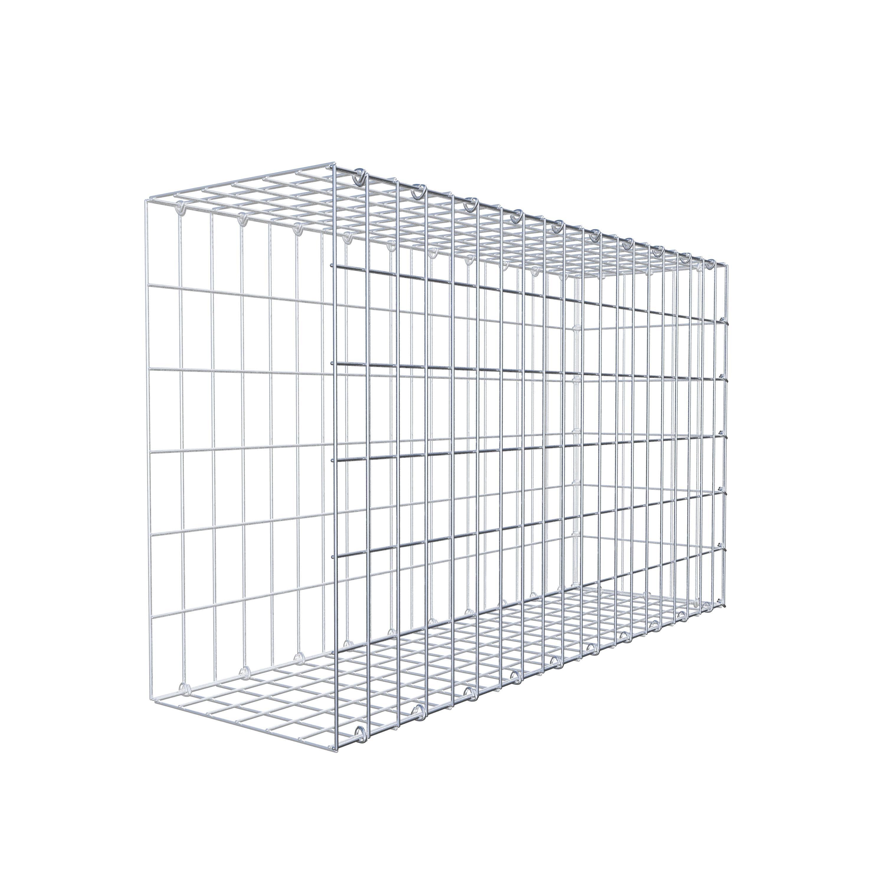 Pila adicional tipo 2 100 cm x 60 cm x 30 cm, malla 5 cm x 10 cm, anillo en C