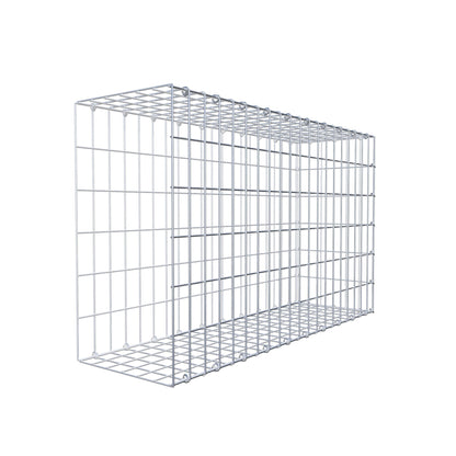 Monteret gabion type 2 100 cm x 60 cm x 30 cm, maskestørrelse 5 cm x 10 cm, C-ring