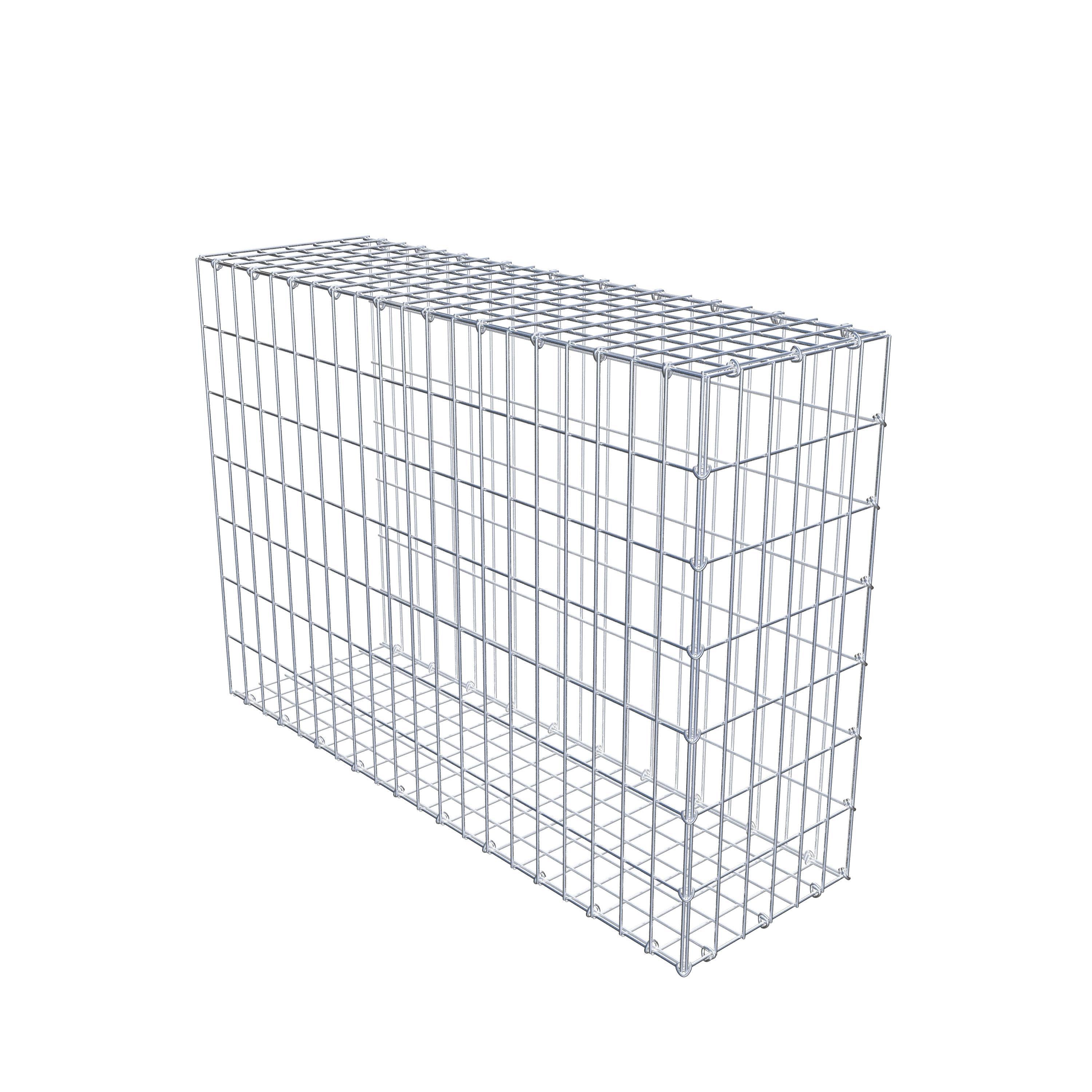 Monteret gabion type 2 100 cm x 70 cm x 30 cm, maskestørrelse 5 cm x 10 cm, C-ring