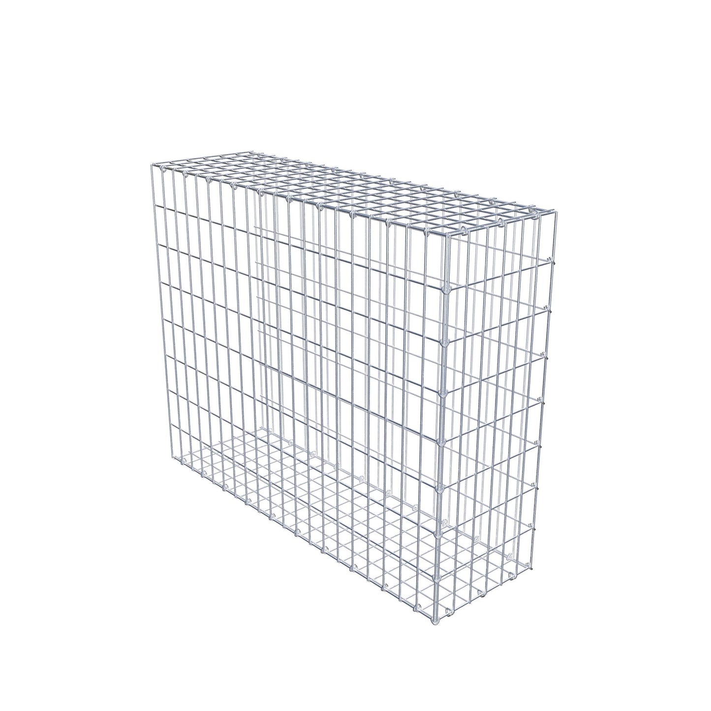 Opzetpaal type 2 100 cm x 80 cm x 30 cm, maaswijdte 5 cm x 10 cm, C-ring