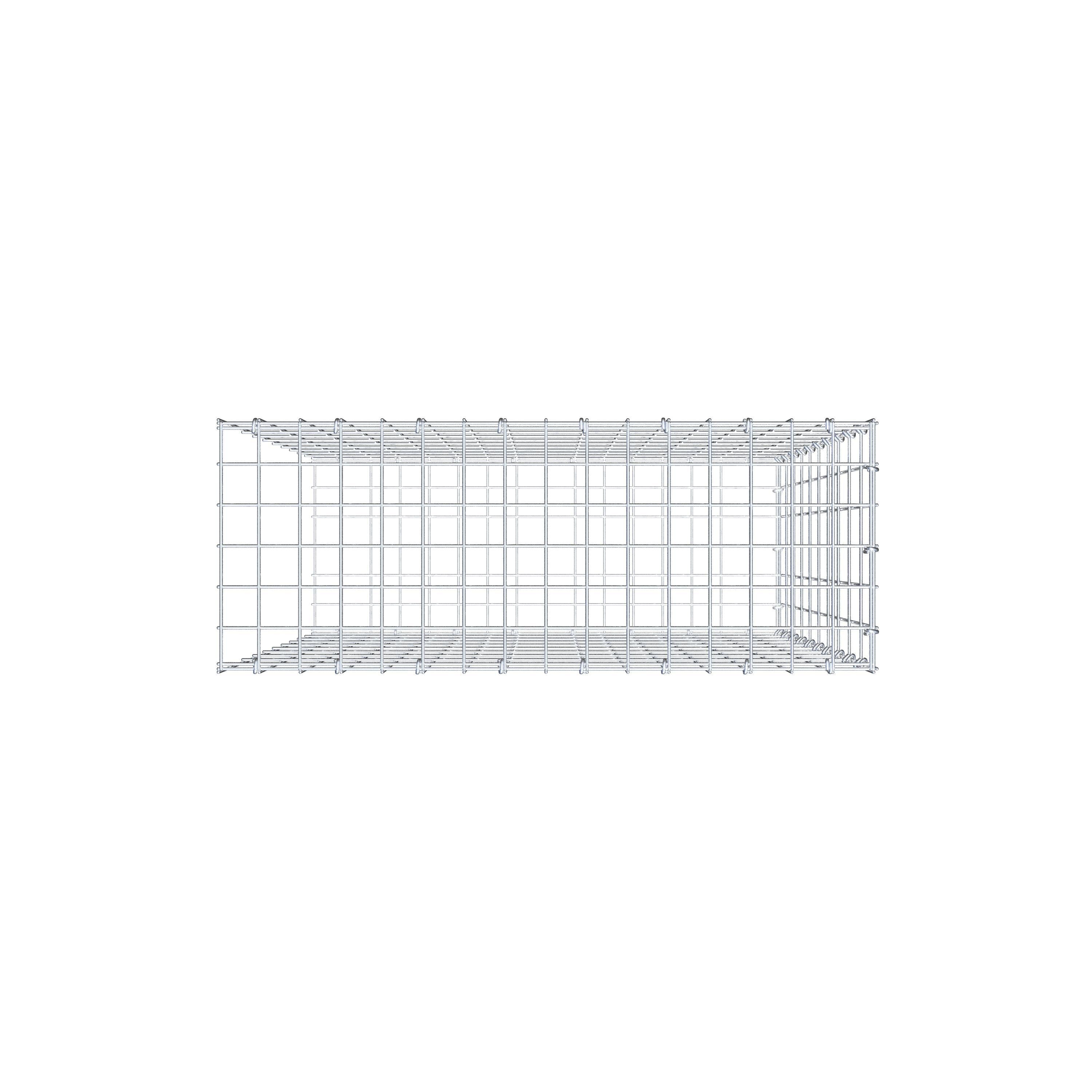 Schanskorf type 2 100 cm x 80 cm x 30 cm, maaswijdte 5 cm x 10 cm, C-ring