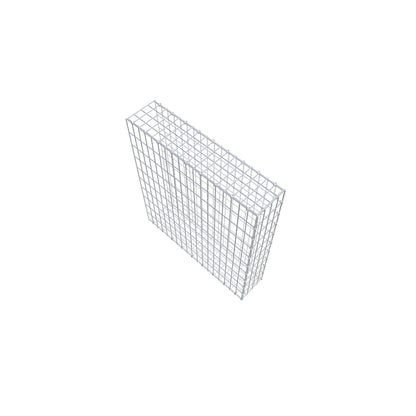 Monteret gabion type 2 100 cm x 90 cm x 20 cm, maskestørrelse 5 cm x 10 cm, C-ring