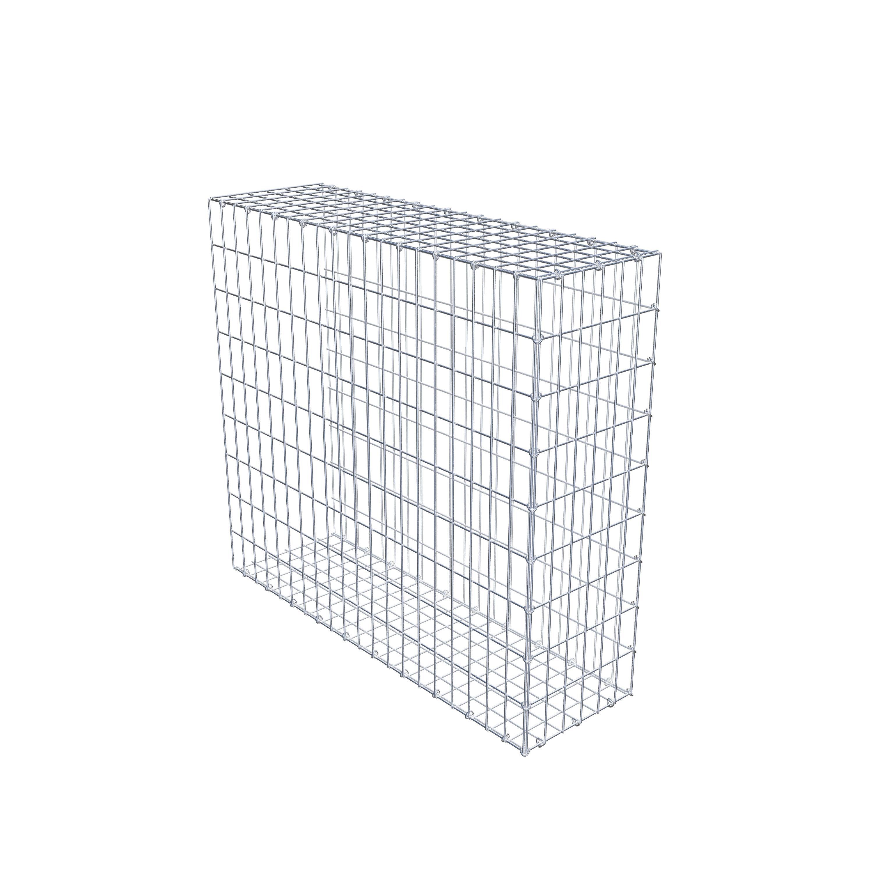 Mounted gabion type 2 100 cm x 90 cm x 30 cm, mesh size 5 cm x 10 cm, C-ring