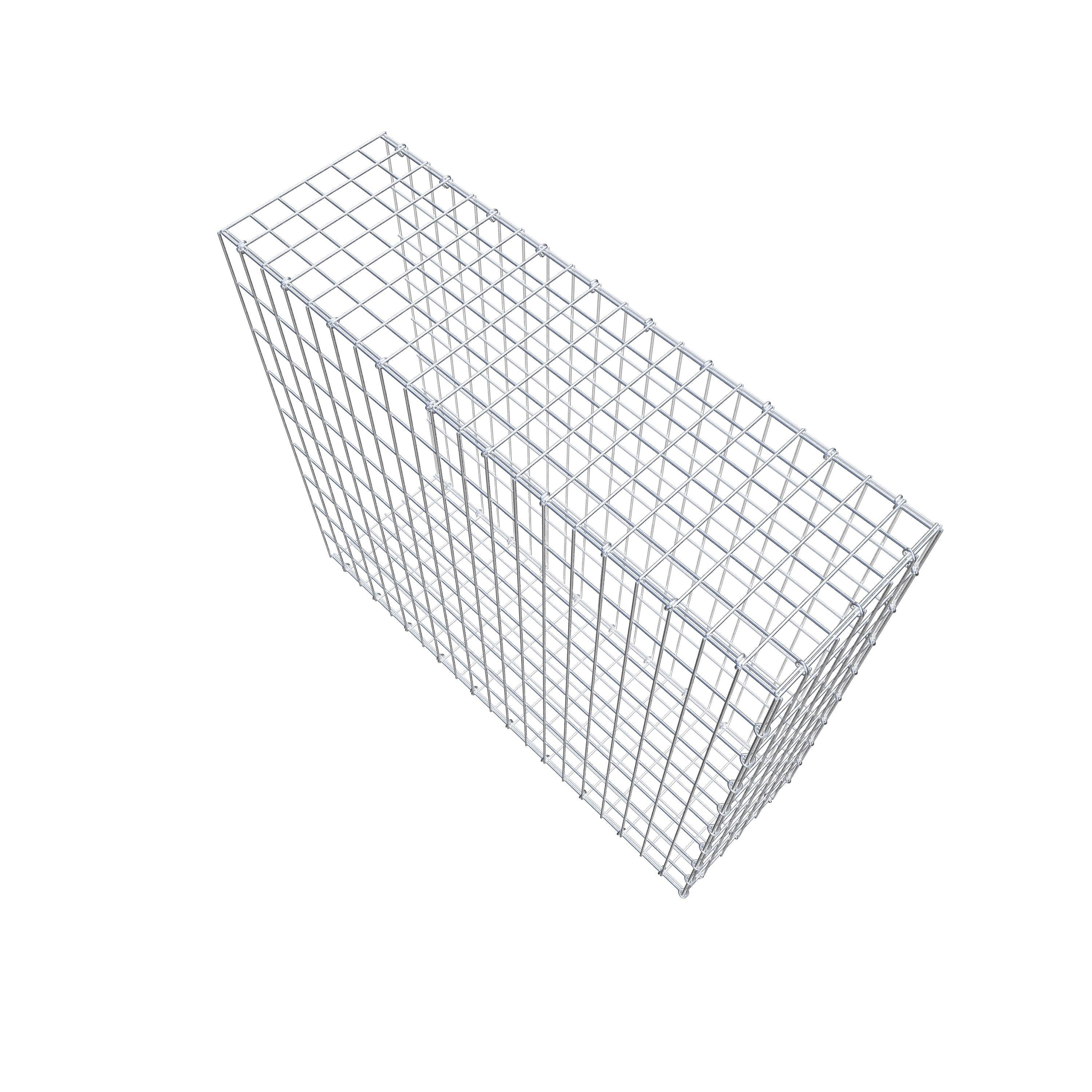 Mounted gabion type 2 100 cm x 90 cm x 30 cm, mesh size 5 cm x 10 cm, C-ring