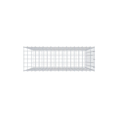 Mounted gabion type 2 100 cm x 90 cm x 30 cm, mesh size 5 cm x 10 cm, C-ring