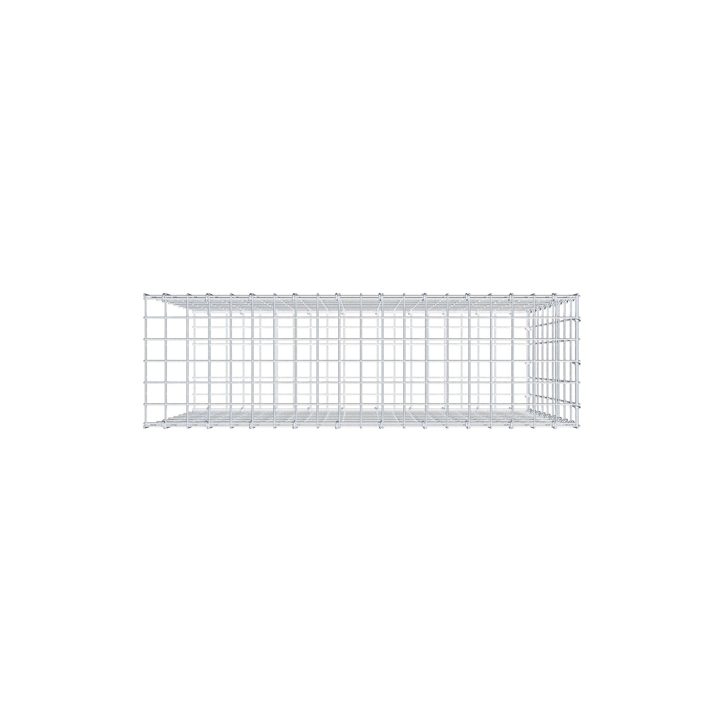 Mounted gabion type 2 100 cm x 90 cm x 30 cm, mesh size 5 cm x 10 cm, C-ring