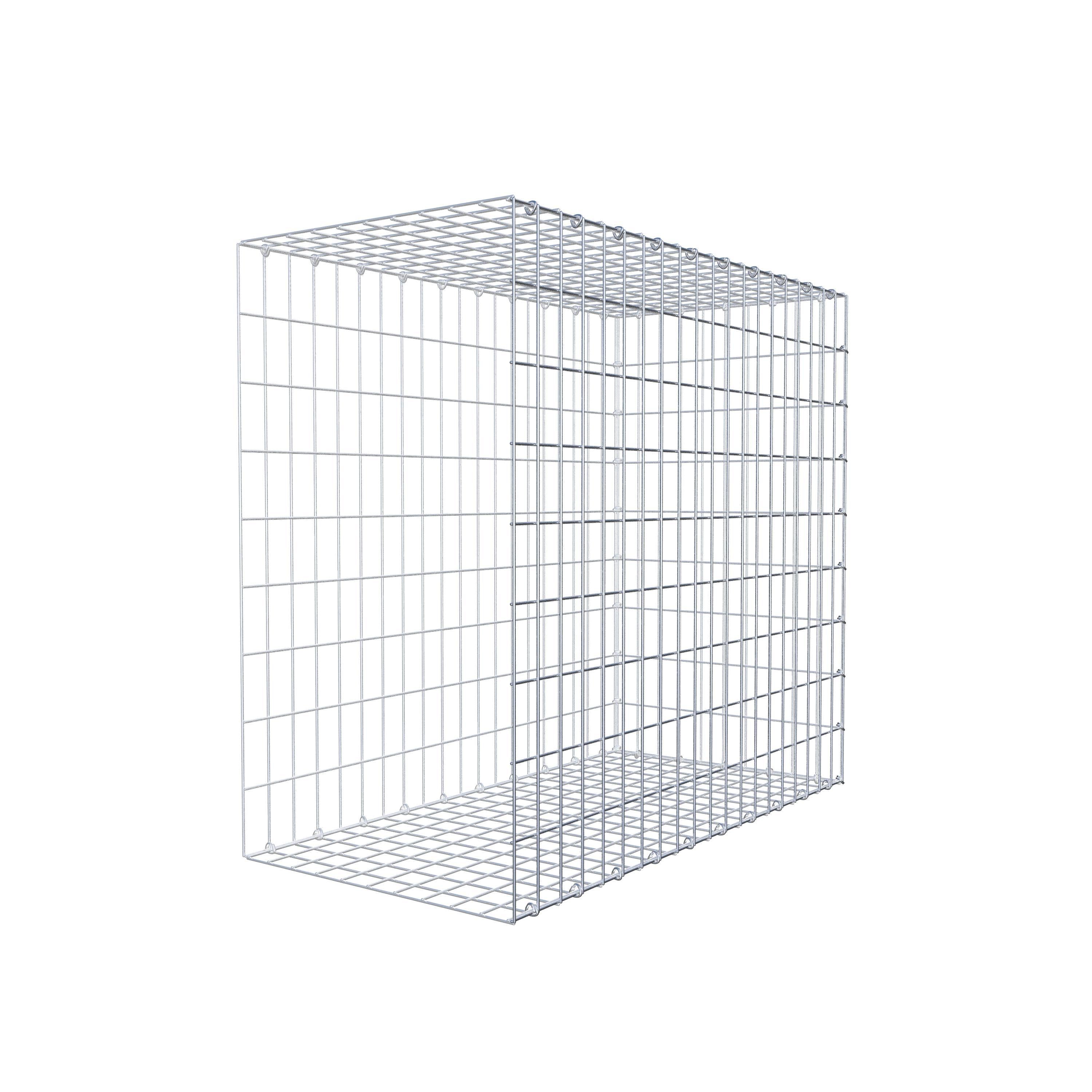 Monteret gabion type 2 100 cm x 90 cm x 50 cm, maskestørrelse 5 cm x 10 cm, C-ring