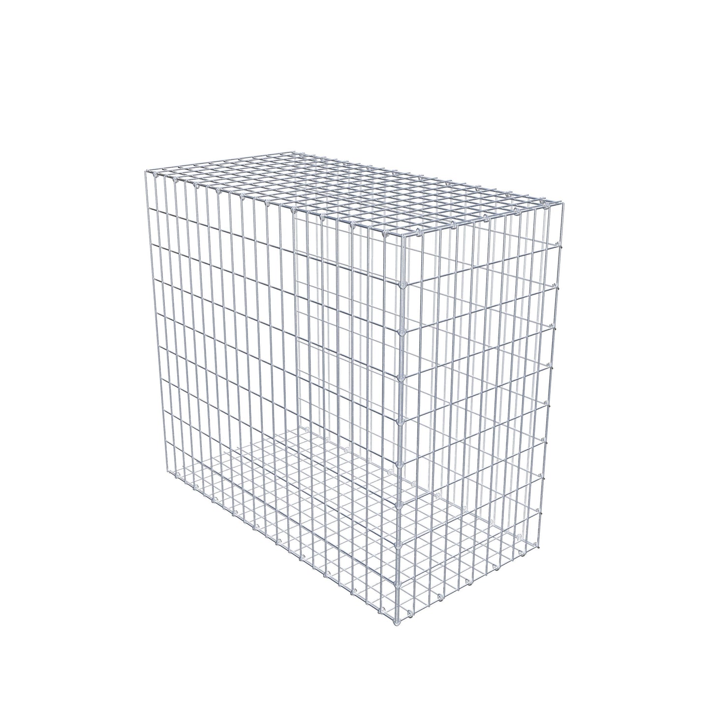 Monteret gabion type 2 100 cm x 90 cm x 50 cm, maskestørrelse 5 cm x 10 cm, C-ring