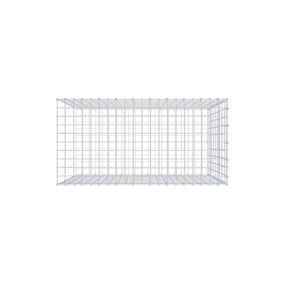 Monteret gabion type 2 100 cm x 90 cm x 50 cm, maskestørrelse 5 cm x 10 cm, C-ring