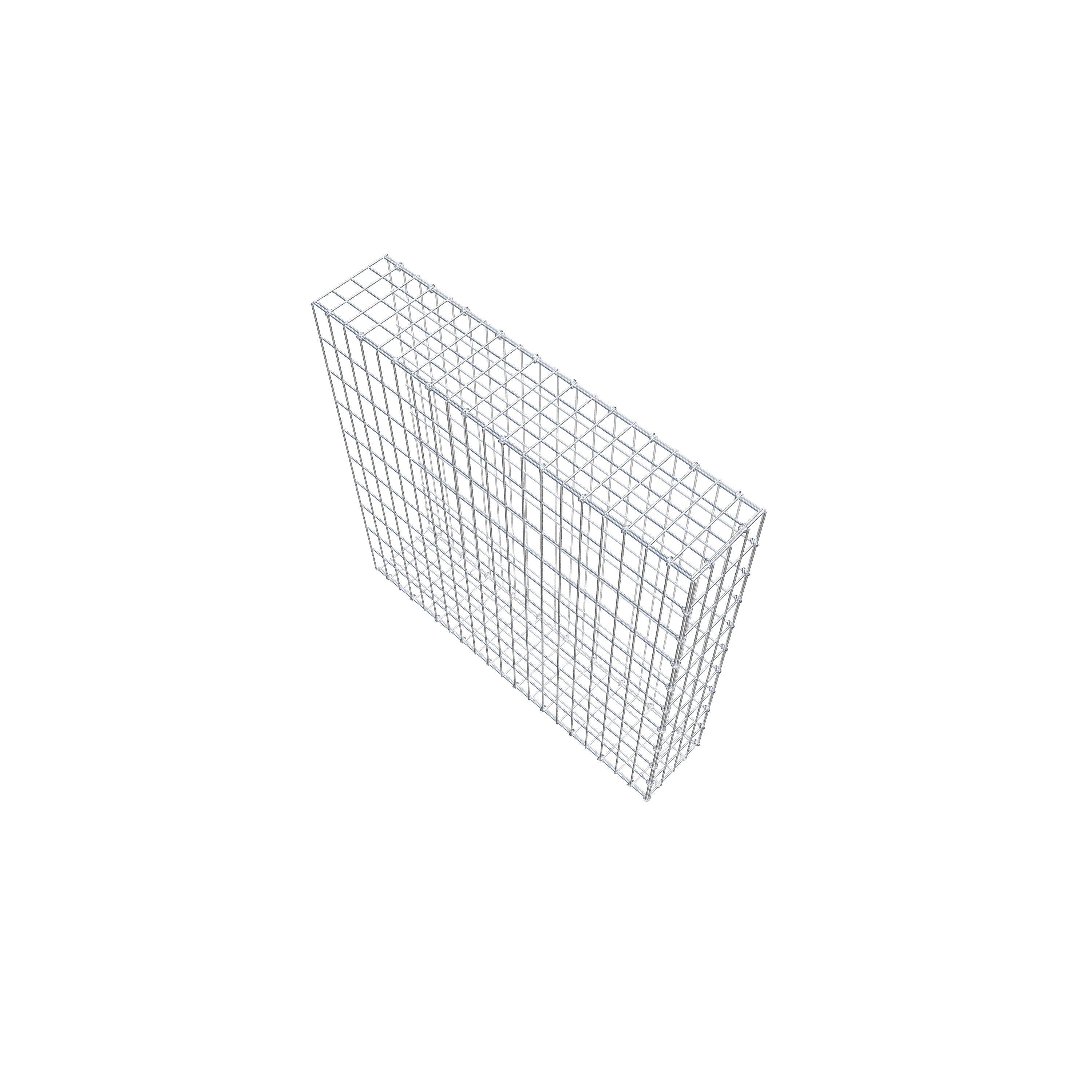 Schanskorf type 2 100 cm x 100 cm x 20 cm, maaswijdte 5 cm x 10 cm, C-ring