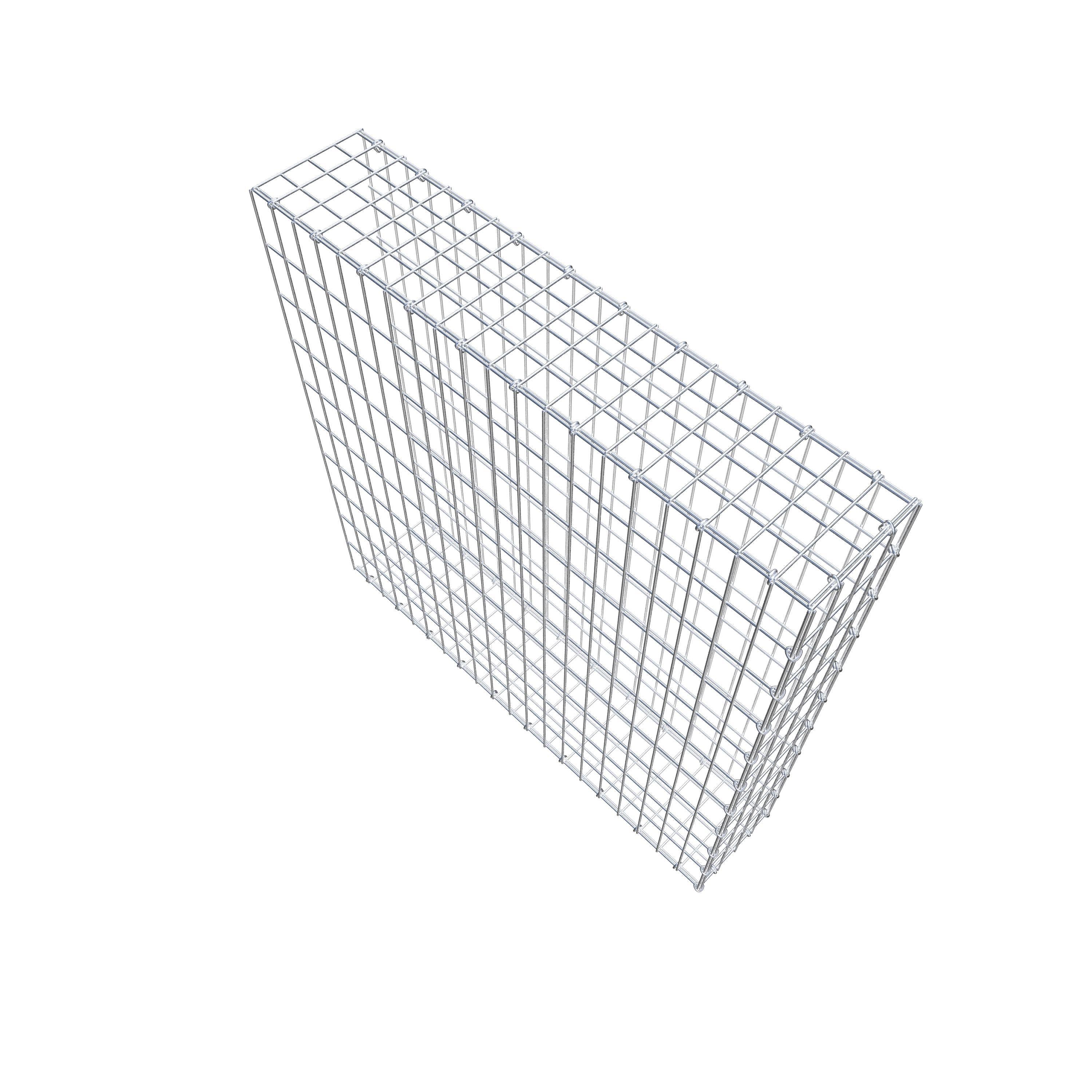 Schanskorf type 2 100 cm x 100 cm x 20 cm, maaswijdte 5 cm x 10 cm, C-ring