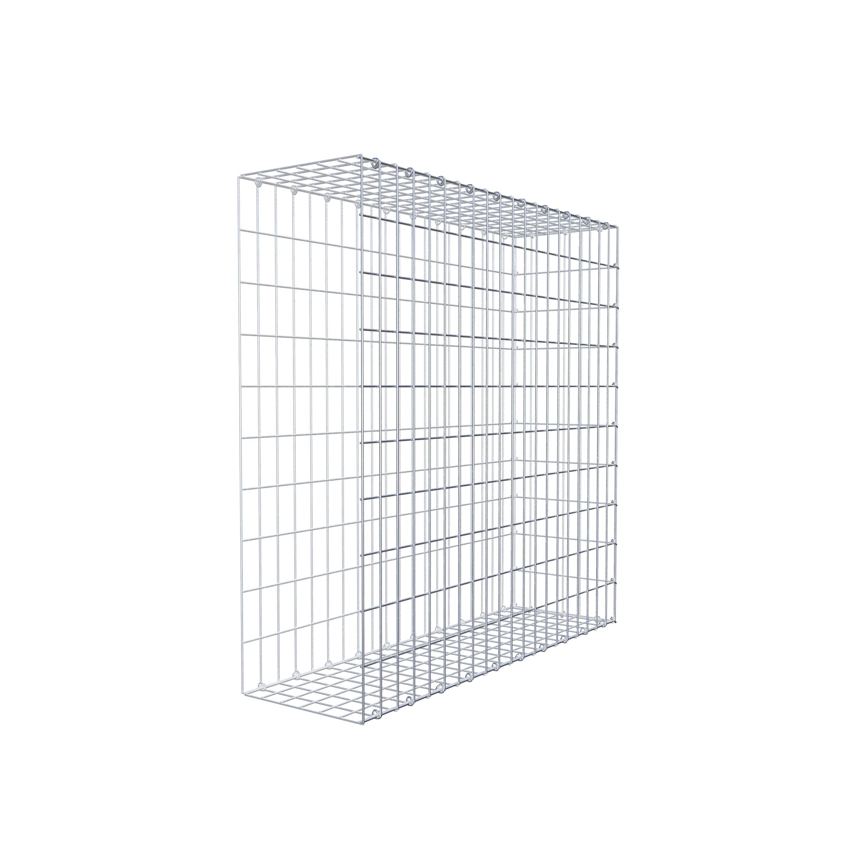 Extra gabion typ 2 100 cm x 100 cm x 30 cm, maskstorlek 5 cm x 10 cm, C-ring