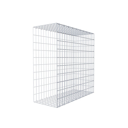 Monteret gabion type 2 100 cm x 100 cm x 40 cm, maskestørrelse 5 cm x 10 cm, C-ring